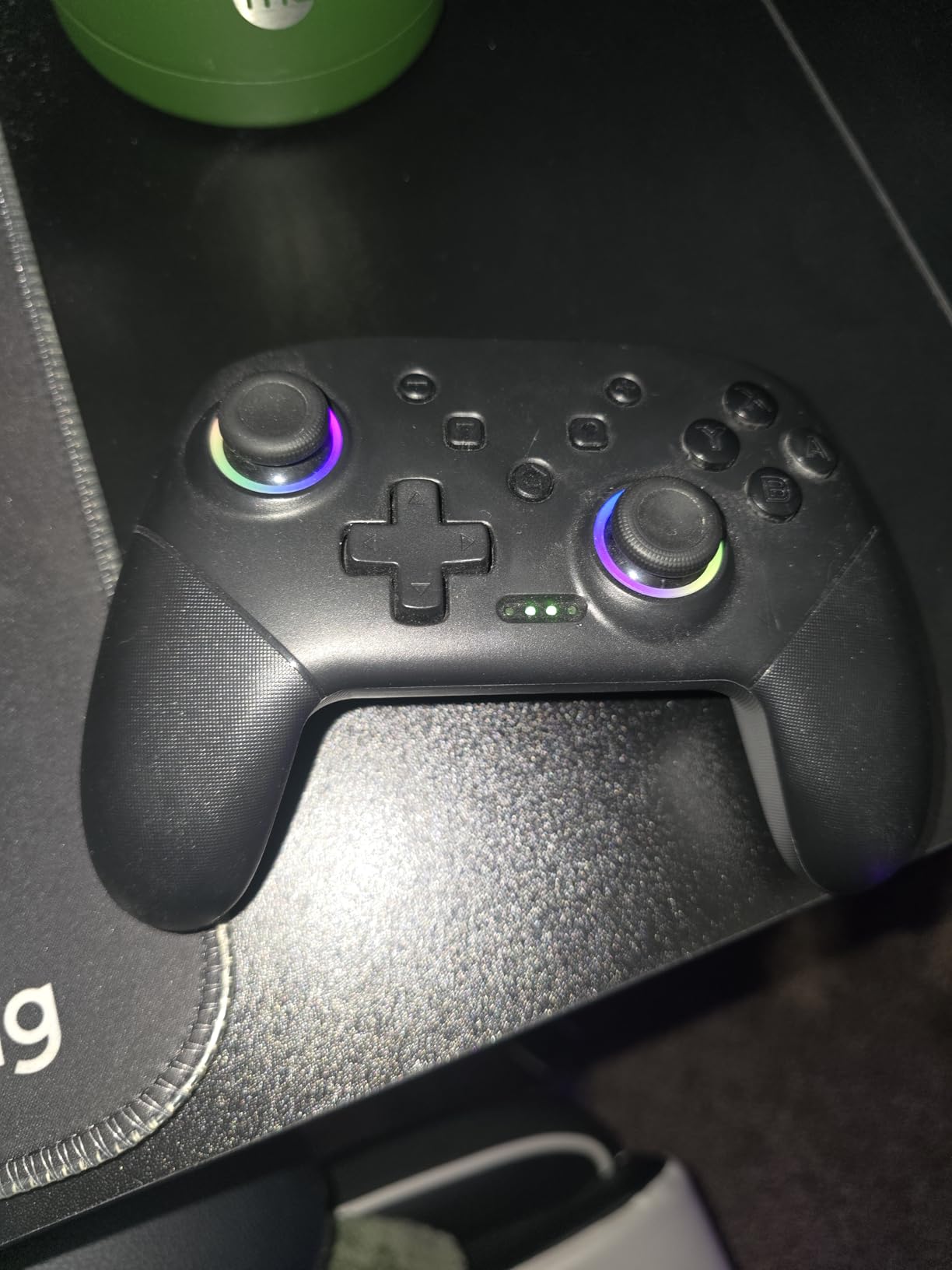 VOYEE Switch Controller Wireless, Pro Controllers Compatible with Switch/Lite/OLED/PC, One-Key Pairing Gamepad with 9-Color RGB LEDs 1000mAh Battery 6-Axis Motion Wake Up Function customer photo 2