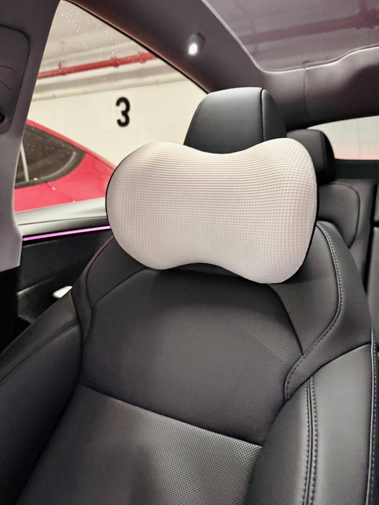 SPRFUFLY Make Relaxing Car Headrest Pillow, Car Pillow for Driving with Adjustable Strap, Breathable Removable Cover & Ergonomic Design - Softness Travel Car Neck Support Pillow customer photo 2