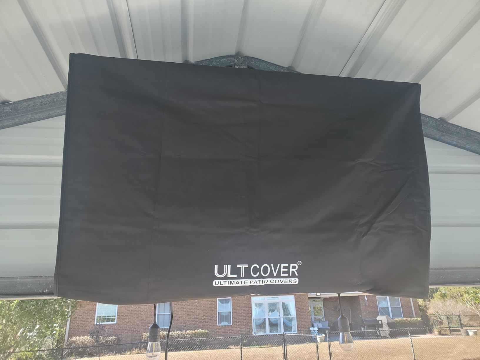 ULTCOVER Waterproof Outdoor TV Cover for 42-45 inch Outside Flat Screen Televisions with Mounts and Stands, Black customer photo 1
