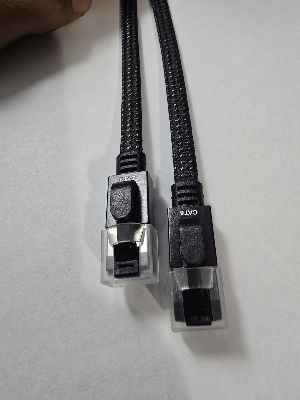 Smolink Cat 8 Ethernet Cable 100 ft, 40Gbps 2000Mhz High Speed Ethernet Cable, Shielded Heavy Duty SFTP RJ45 LAN Cable Patch Cord for Modem Router Gaming PC PS4/5/6 Xbox, Black customer photo 2