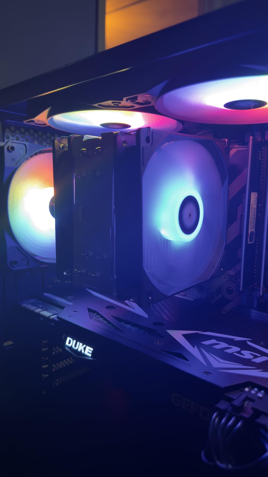 Cooler Master Hyper 212 Spectrum V3 ARGB CPU Air Cooler, 120mm PWM Fan, 4 Copper Heat Pipes, 152mm Tall, AMD Ryzen AM5/AM4, Intel LGA 1851/1700/1200 Brackets customer photo 1