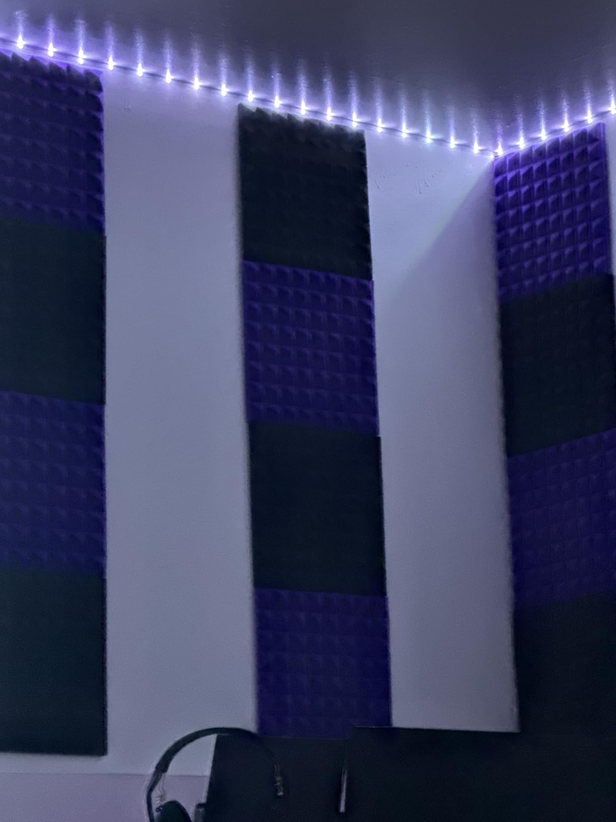 Sonicism 12 Pack Pyramid Sound Proof Foam Panels with Self-Adhesive, 12