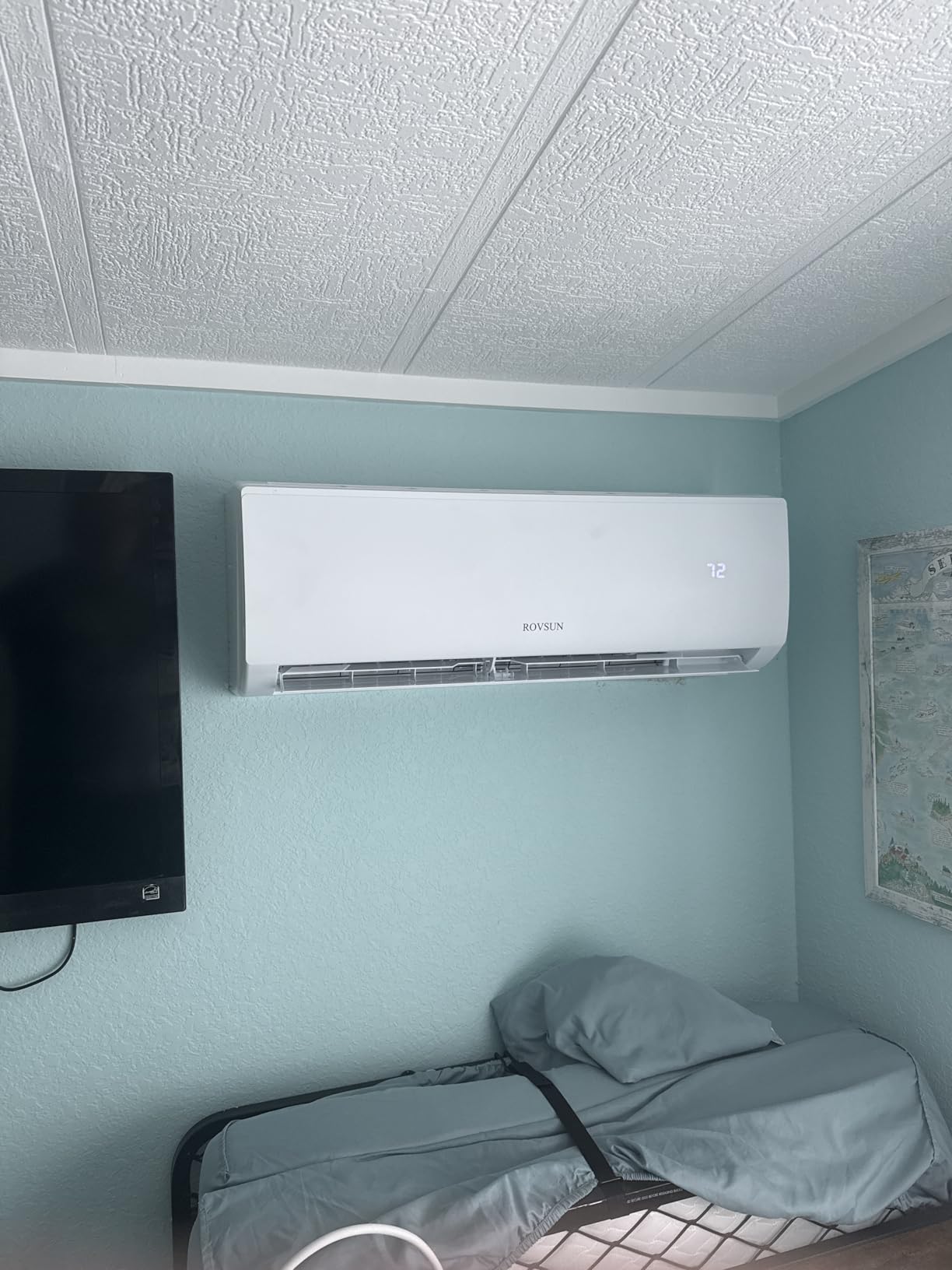 ROVSUN 9000 BTU Wifi Enabled Mini Split Air Conditioner & Heater with Inverter, 19 SEER2 Energy Saving 115V Ductless Split AC Unit with Pre-Charged Condenser, Heat Pump & Installation Kit customer photo 2