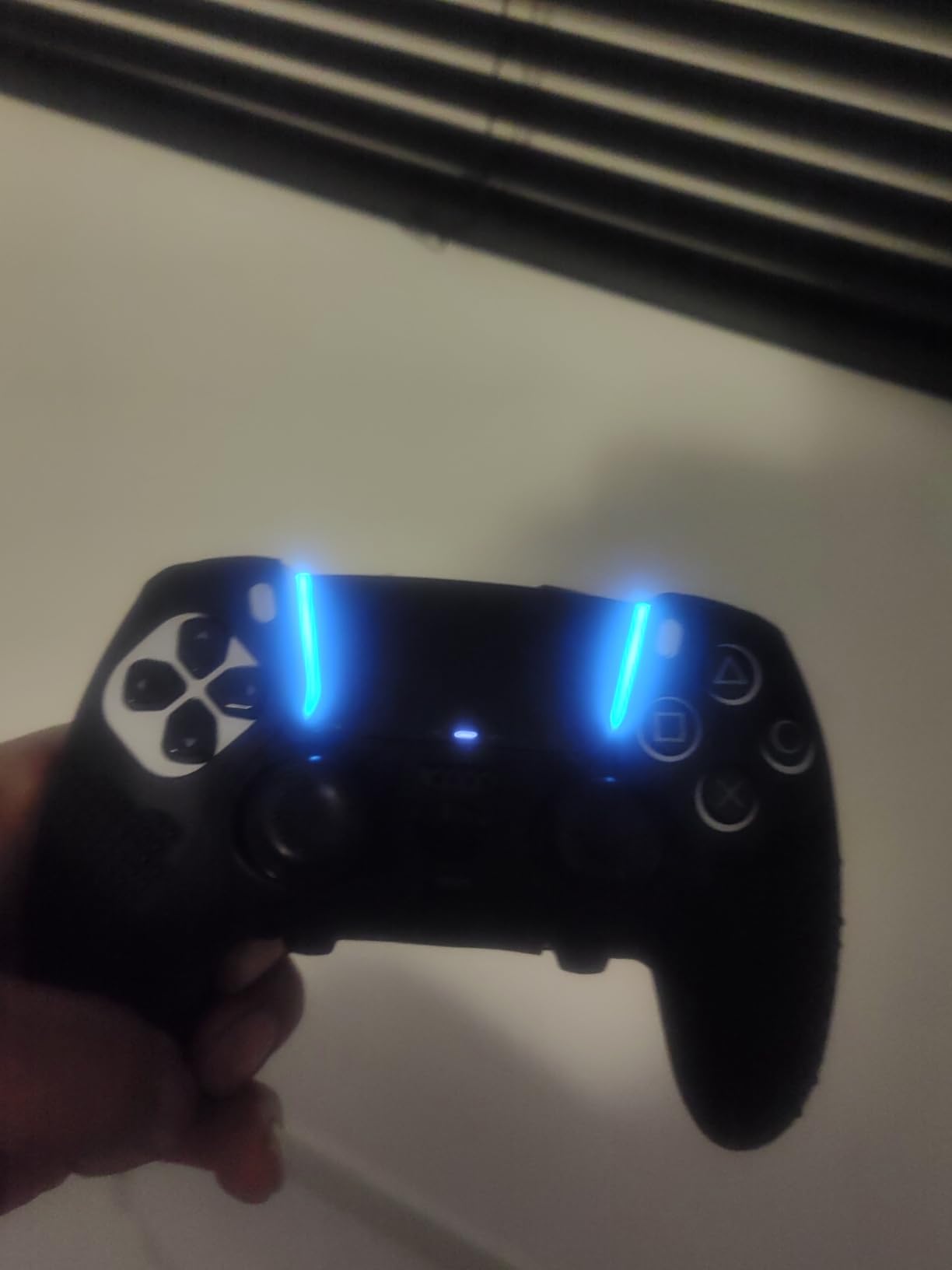 PS5 Edge Controller Cover - Protective Case for PlayStation 5 Edge with 4PCS Thumb Grip Caps & L2 R2 Trigger Extender (PS5 Edge) customer photo 1
