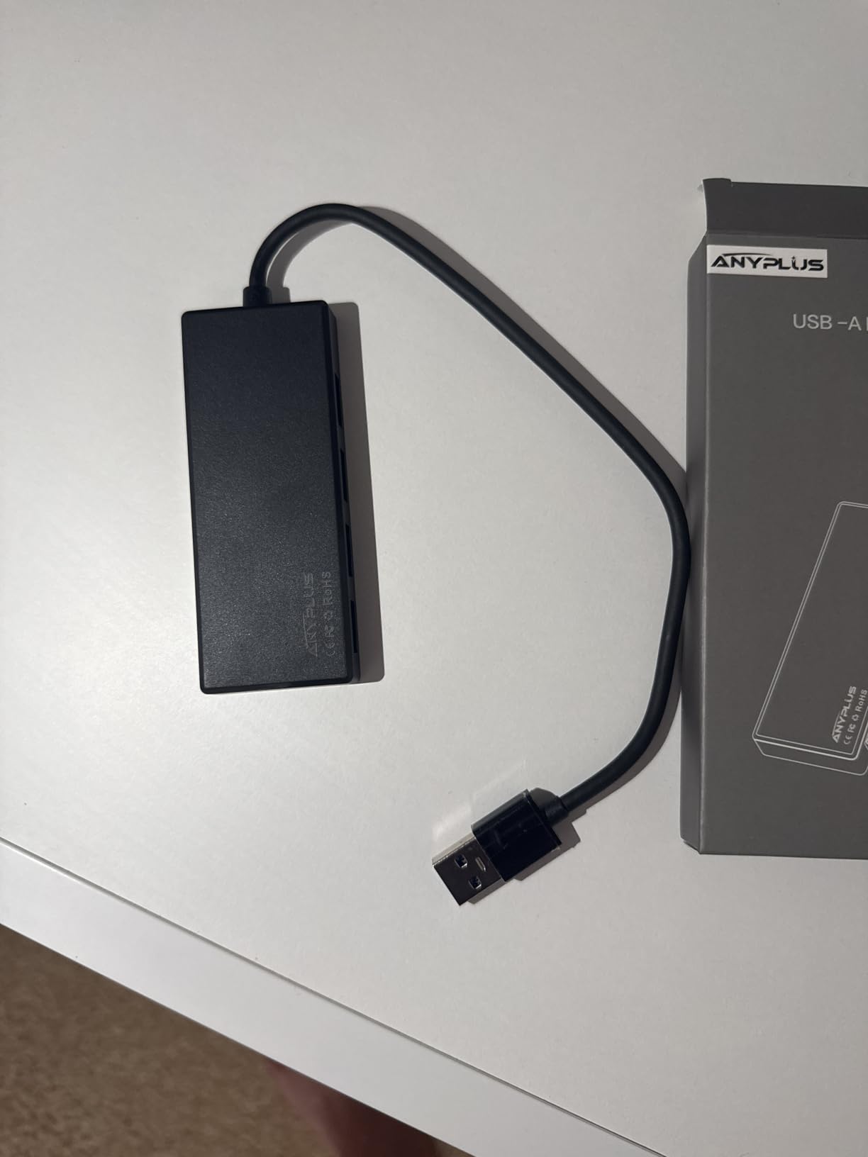 USB 3.0 Hub, 4 Port USB Hub Splitter,Portable USB Adapter Mini Multiport Expander for Desktop, Laptop, Xbox, Flash Drive, HDD, Console, Printer, PC, Keyboards, HP, Dell customer photo 2