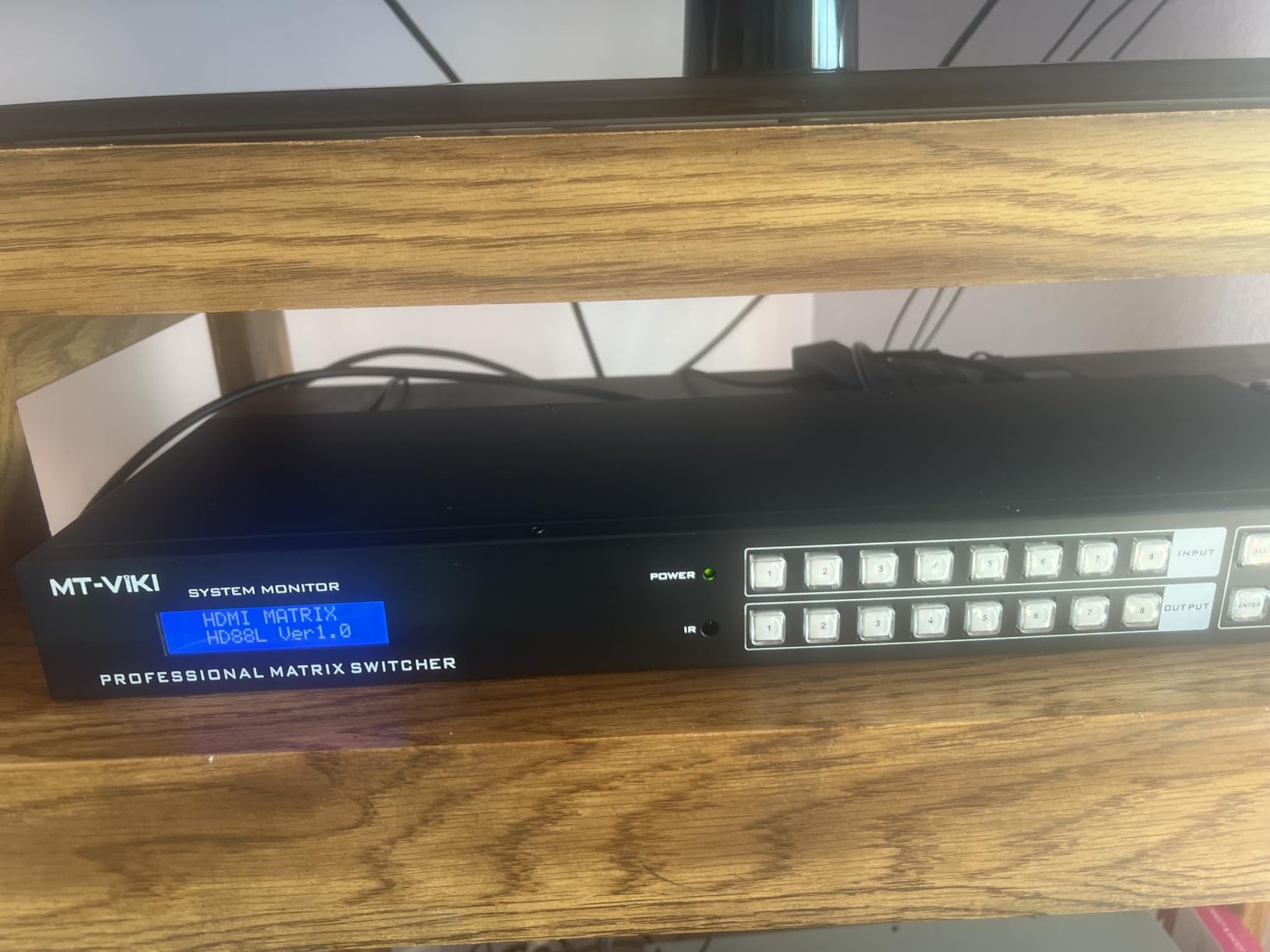 MT-VIKI 4K HDMI Matrix Switch 4x4 with 3.5mm Stereo Audio Extractor +Web GUI, Rack Mount Switcher & Splitter, 4K@30Hz, EDID, RS232, LAN Port, APP customer photo 2