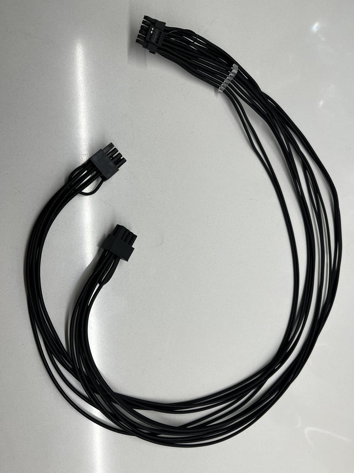 Fasgear PCIe 5.0 Power Cable 70cm - 16pin (12+4) 12VHPWR Connector for RTX 5070 Ti 4070 4080 4090 to 2x8pin (6+2) PCI-e Male Plugs GPU Sleeved Cord for ASUS EVGA Seasonic Modular Power Supply customer photo 2