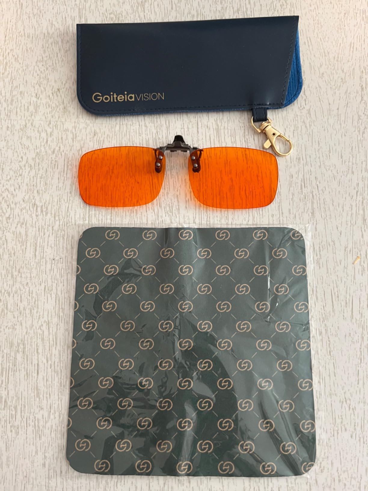 Goiteia Orange Blue Light Blocking Glasses Clip on for Migraine-Gaming Glasses for Eyes Strain/Light Sensitive-Help to Sleep customer photo 1