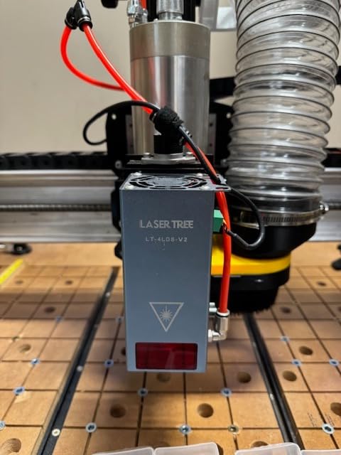LASER TREE Laser Engraver Module, 20000mW(20W) Output Optical Power, Laser Engraver Cutter Module with Air Assist, High Accuracy Quad-Compression Spot Laser Head, Engraving 340+ Colors On Metal Steel customer photo 2
