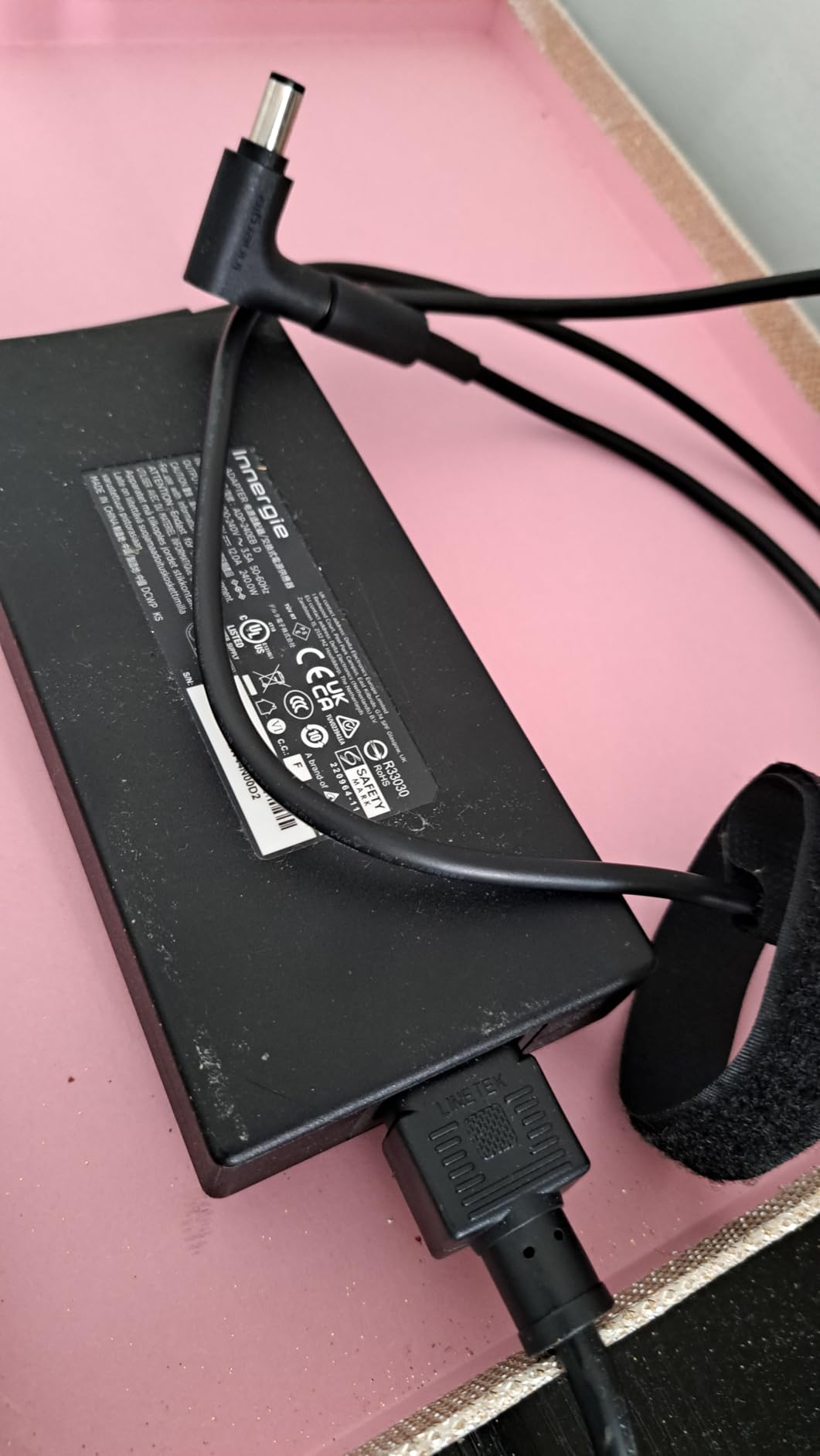 Innergie T24 240W 230W Universal Gaming Laptop Charger Power Adapter for Acer ASUS ROG Dell Alienware HP Lenovo MSI 100-240V AC Input 20V 12A DC Output Power Supply Made by Delta Electronics customer photo 1