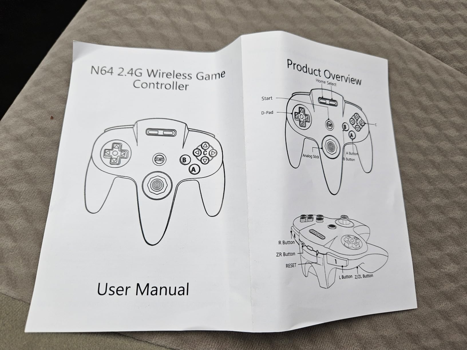 Wireless N64 Switch Online Controller, 2.4 GHz USB & N64 Receiver, Compatible with Windows PC MacOS Raspberry Pi, N64 / Switch 2 Online/NSO - (Rechargeable) (Built-in Rumble) (Plug and Play) Gray customer photo 2