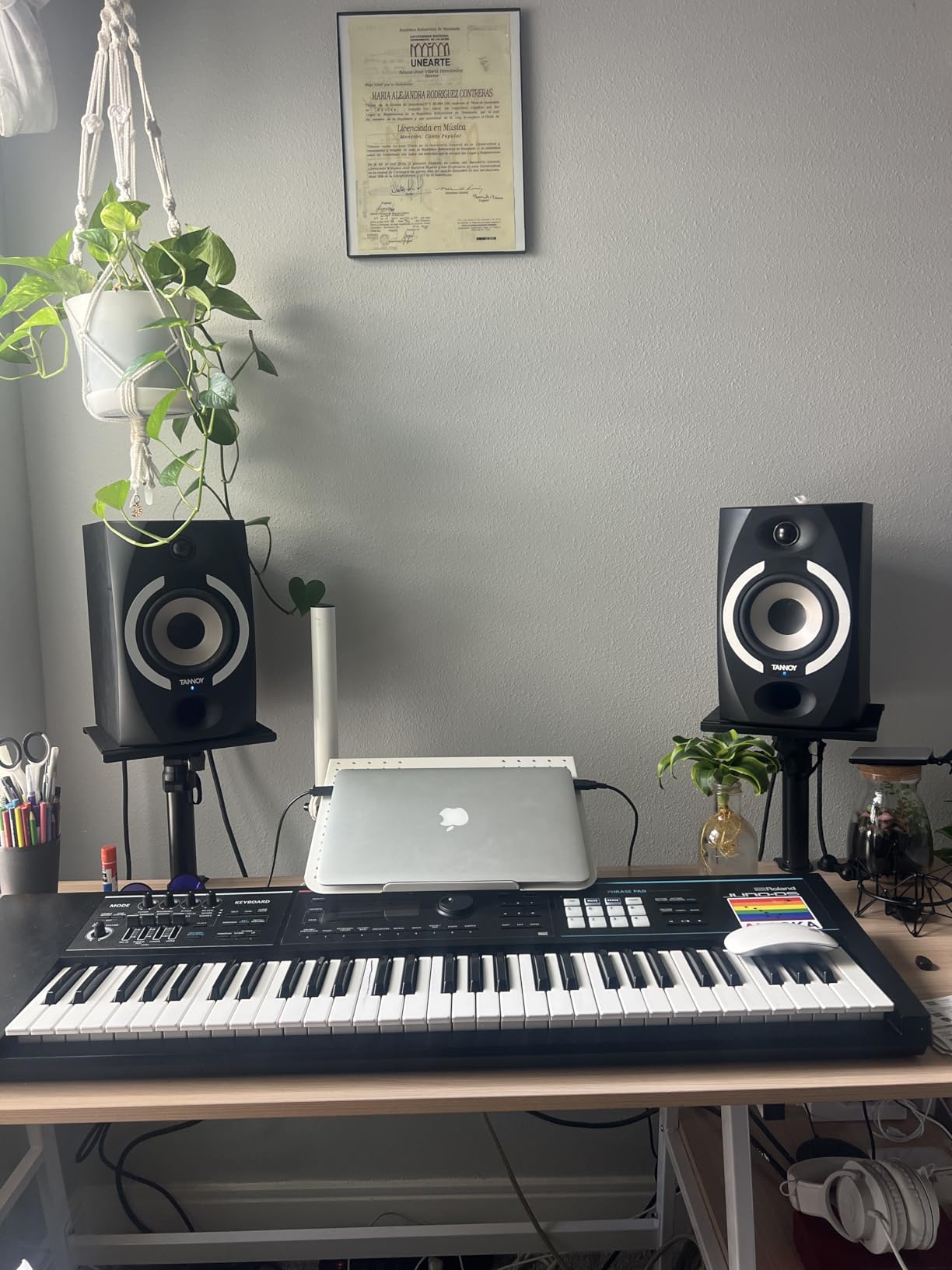 Vondynote Set of 2 Desktop Clamp Speaker Stands Short Studio Monitor Stands Height Adjustable customer photo 1