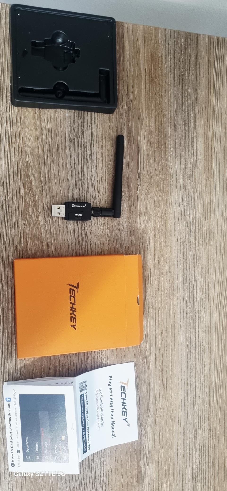 Long Range USB Bluetooth 5.3 Adapter for Desktop PC - 328FT Wireless Transfer for Mouse, Keyboard, Headphones - Win11/10/8.1 Support customer photo 2