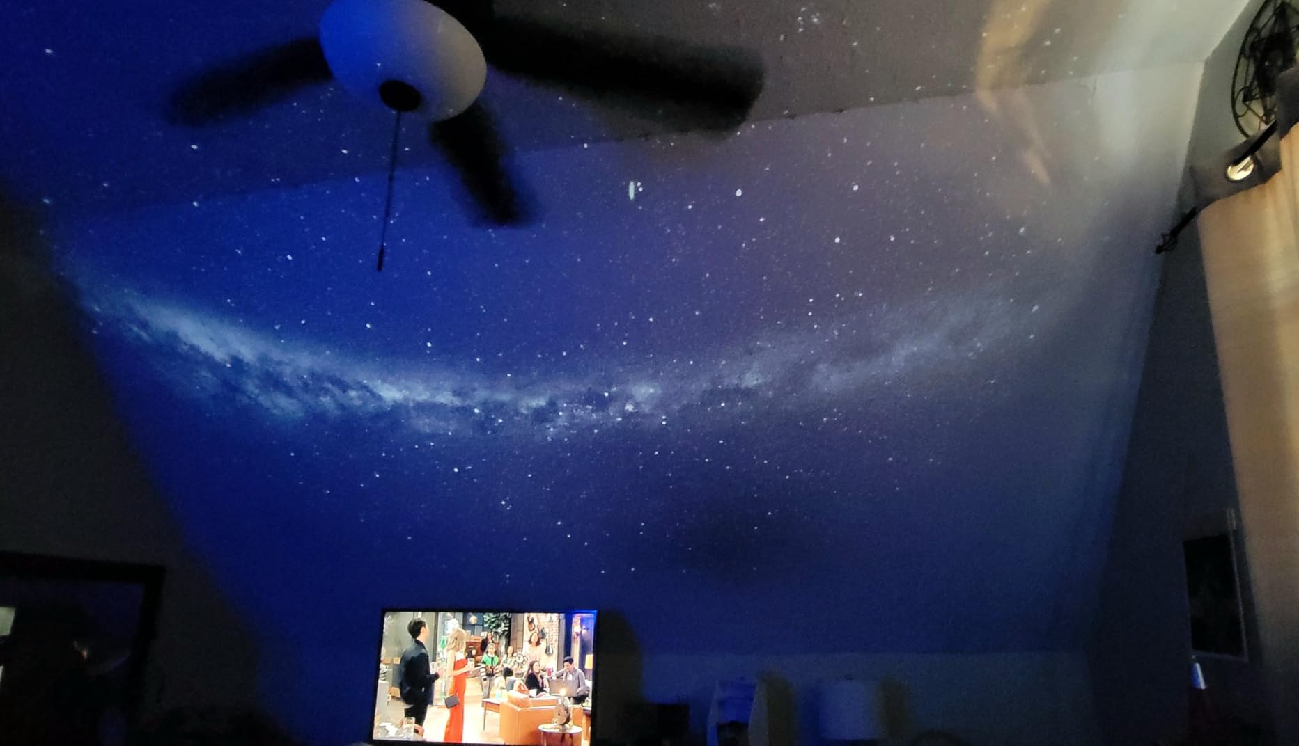 POCOCO Galaxy Star Projector for Bedroom with Replaceable Optical Film Discs, Home Planetarium Night Light Projector customer photo 2