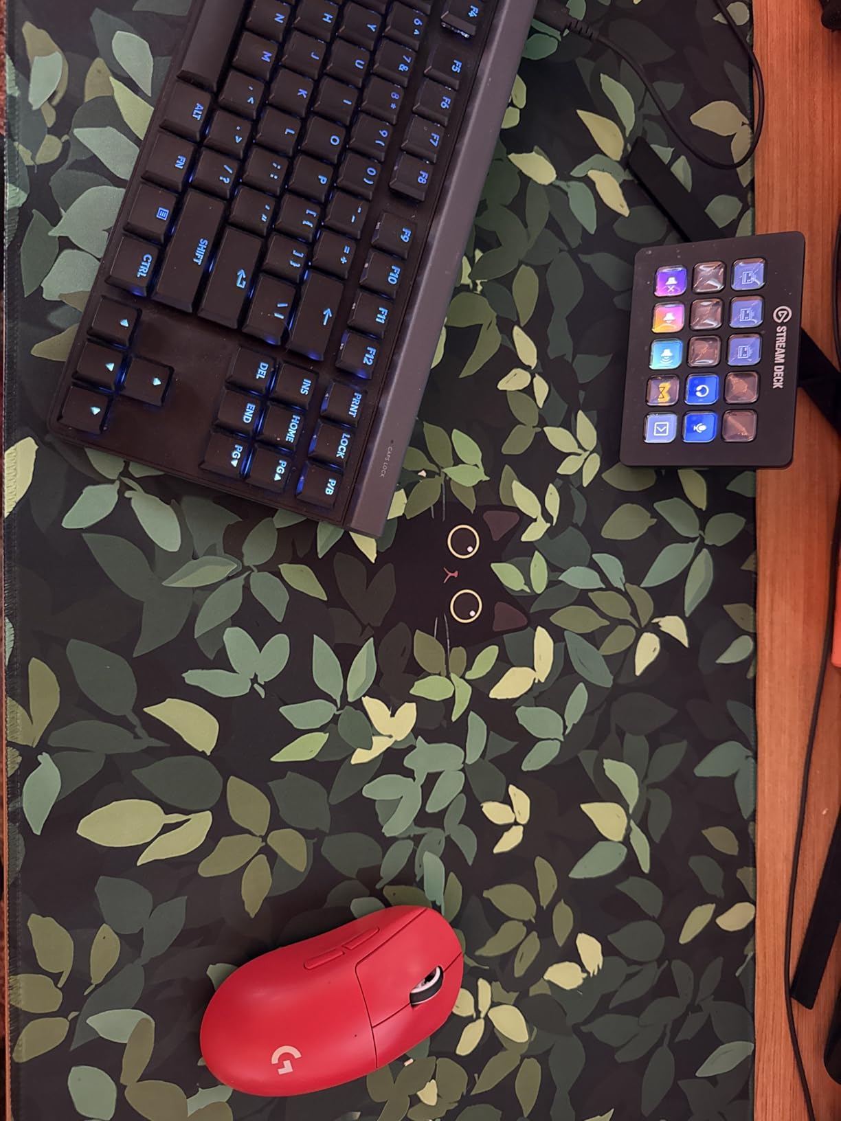 Japanese Gaming Arcade Blue Large Gaming Mouse Pad Keyboard Desk Pad Extended Mouse Pad Gaming Office Decor customer photo 2