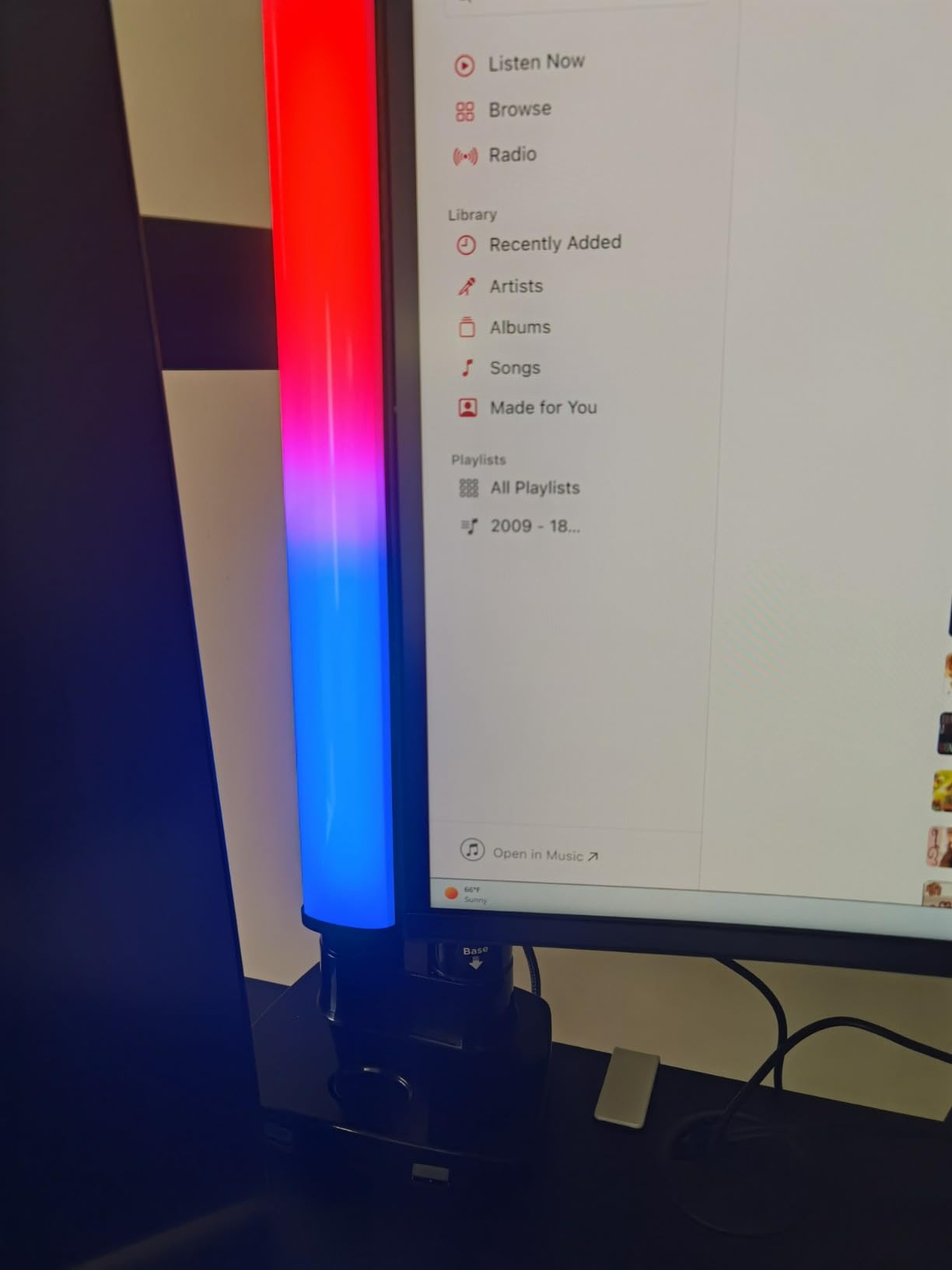 Barhootao RGB Light Bar,Smart LED Light Bar for Room,16 Million Colors,Three Control Modes,Dynamic Music Sync Mode,213 Preset Modes,USB Interface(Without Adapter) customer photo 2