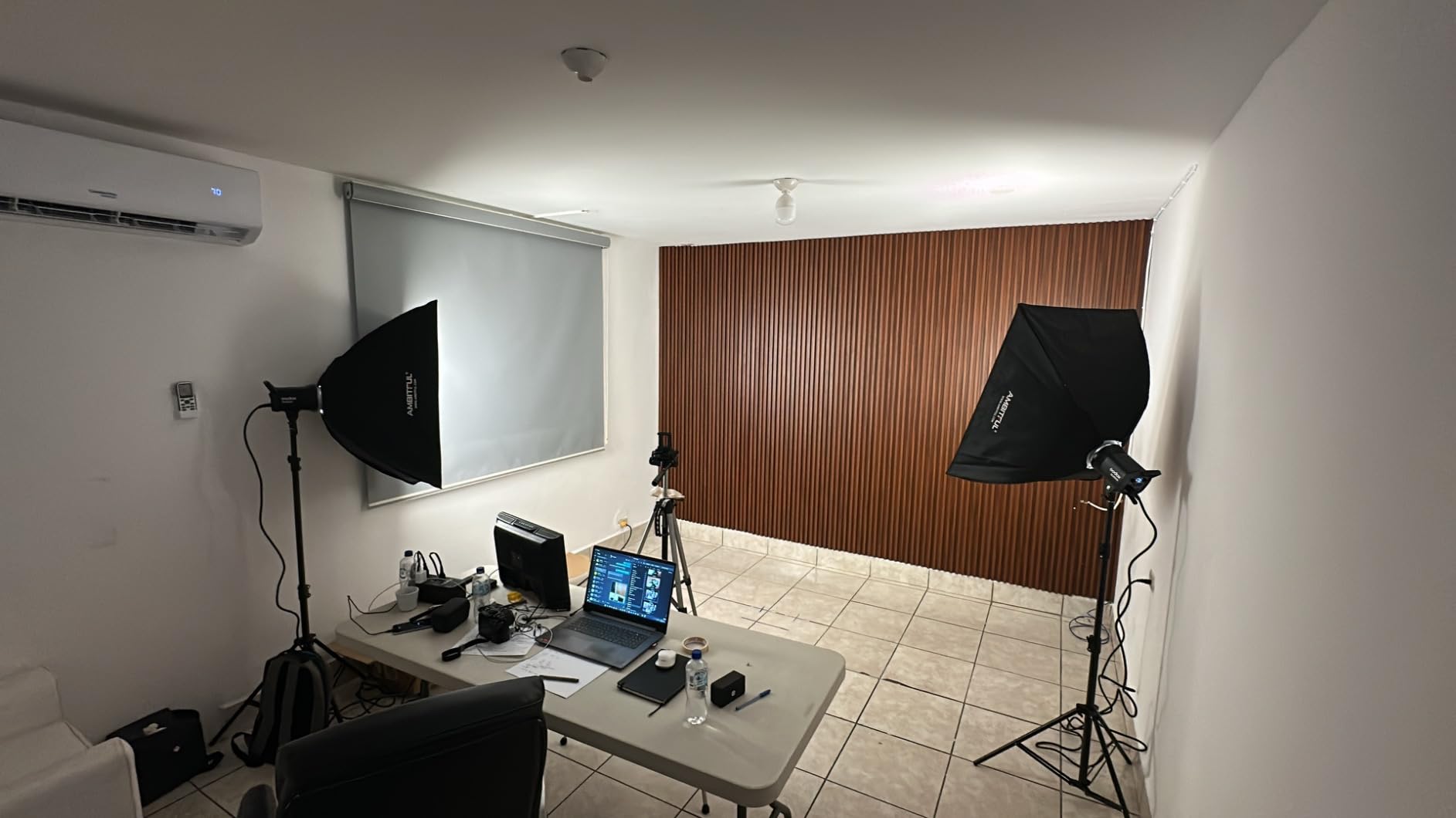 Godox SL60II-Bi LED Video Light Kit 2 Pack 2800K-6500K Bi-Color Continuous Light, Square Grid Softbox,Light Stand, Remote Control & Honeycomb Grid for Studio Video Recording, Filming, Podcast (2PCS) customer photo 1