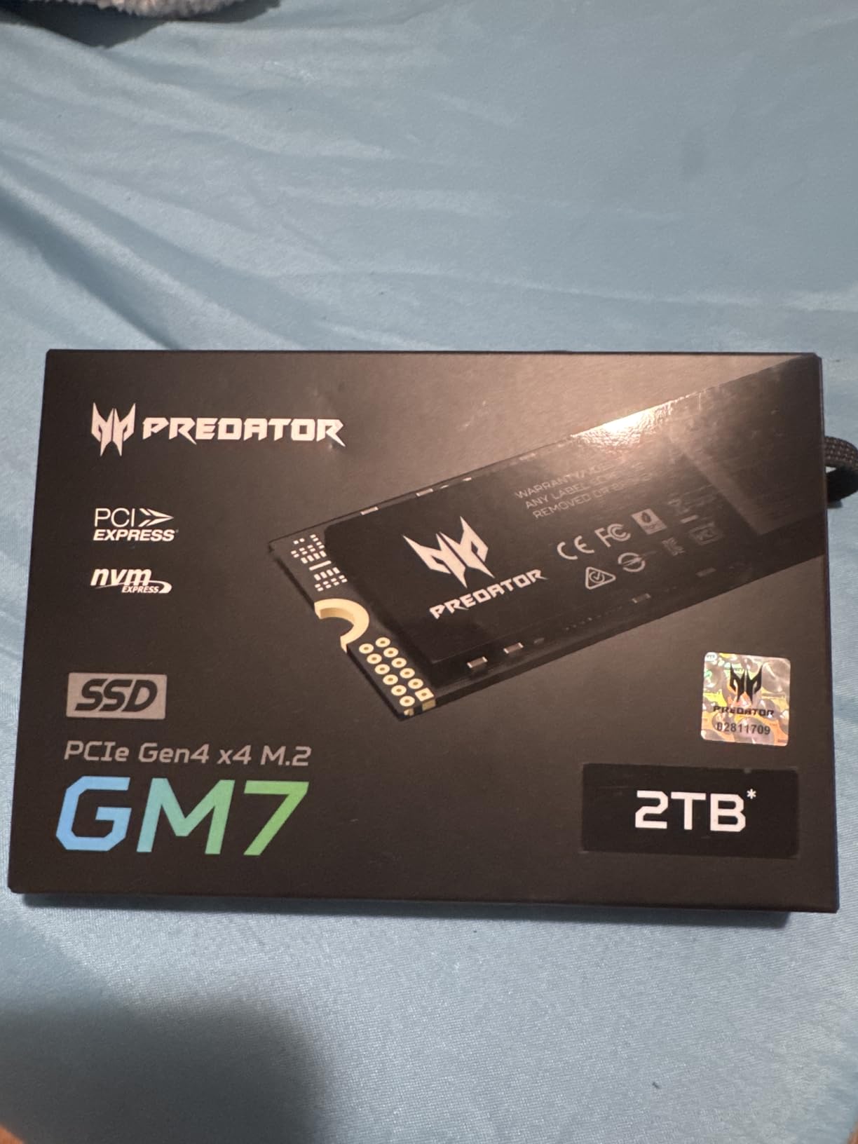 Predator GM7 1TB SSD: M.2 2280 PCIe Gen 4 x4 NVMe 2.0, Read Speed Up to 7400 MB/s, Internal PC Solid State Drive for Laptop, Desktop and PS5 - BL.9BWWR.118 customer photo 2