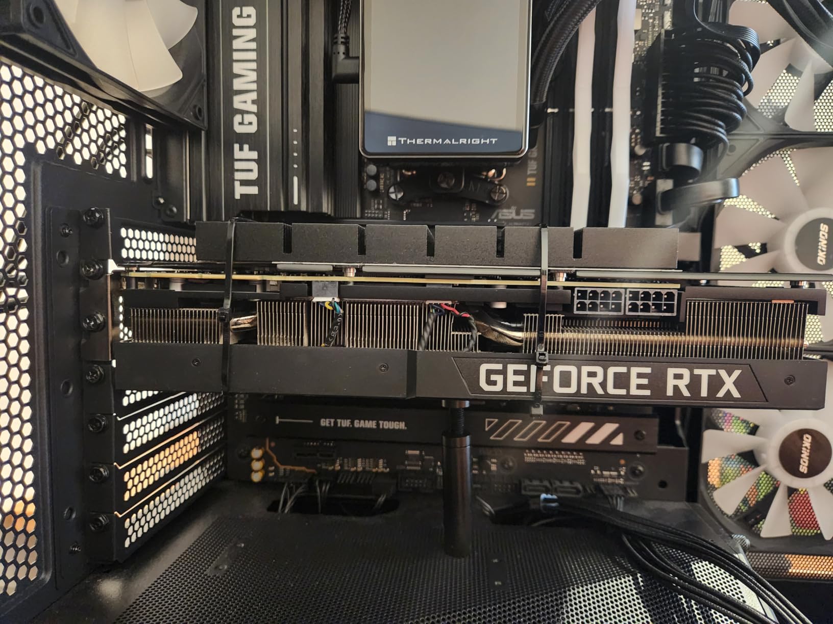 Gpu Backplate Radiator, Alloy Fast Heat Sink 4 Pin Backplane Gpu Backplate Aluminum Cooler Memory Cooler for Rtx3090 3080 3070 customer photo 2