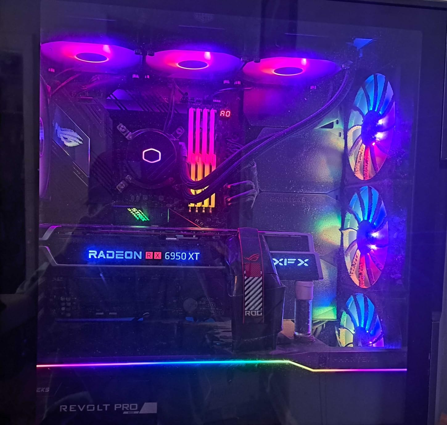 Cooler Master 360L Core White Close-Loop AIO Liquid Cooler, Ryzen 9|intel 9 Gen S Dual Chamber Pump, Quiet 120mm PWM Fan, Customize aRGB Lighting, 360 Radiator, AMD AM5|4, Intel LGA 1851|1700 Platform customer photo 1