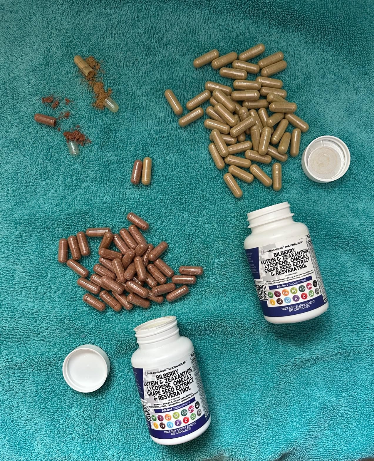 Clean Nutra Eye Vitamins with Bilberry Lutein and Zeaxanthin Supplements Lycopene 40mg Resveratrol Grape Seed Astaxanthin for Eyes - Eye Care Health Support Eye Vitamin and Mineral Supplement customer photo 1