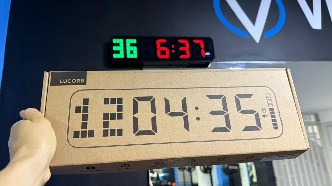 Gym Timer - Large Digital Gym Clock Wall with Interval Time Progress Bar customer photo 1