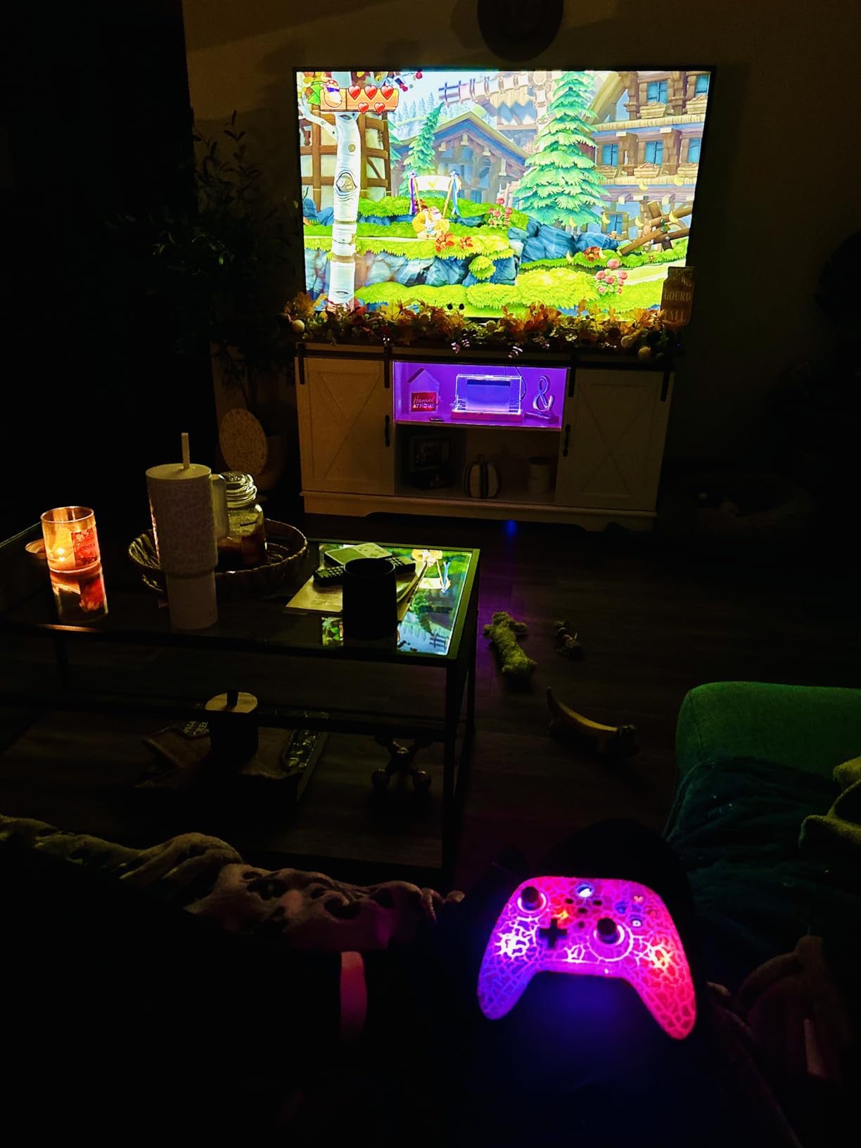Mooroer Dust Cover with 16 LED Colors Light Base for Nintendo Switch/OLED, Acrylic Clear Display Box Anti-Scratch Waterproof Slim Dock Case, Cool Switch Accessories customer photo 2