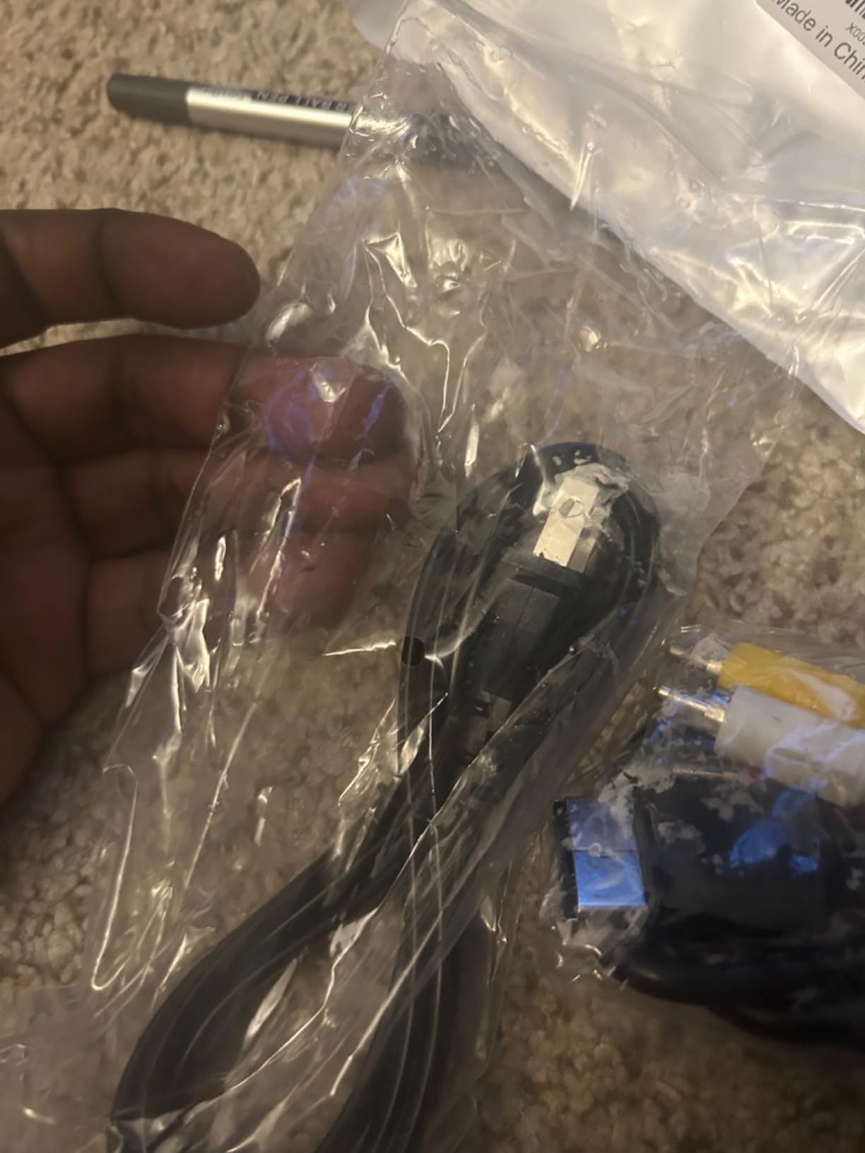 Power Cord and AV Cable for Dreamcast, 2 Prong Power Supply & Audio Video RCA AV Cable Compatible with Sega Dreamcast DC Console customer photo 2
