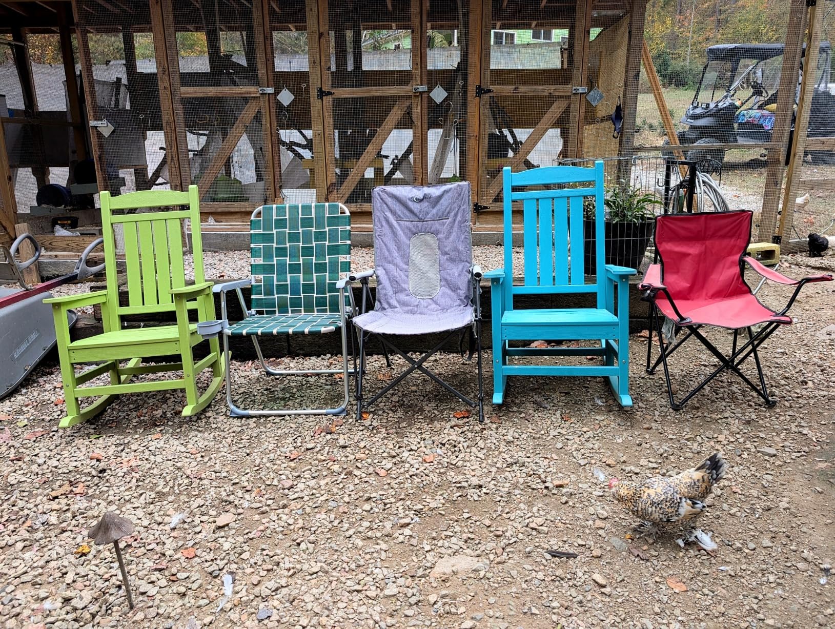 VINGLI Aluminum Patio Lawn Chairs Folding 1 Pack with Detachable Cup Holder, Webbed Beach Chair Folding Chair Outdoor Portable Camping Chair for Yard, Garden customer photo 1