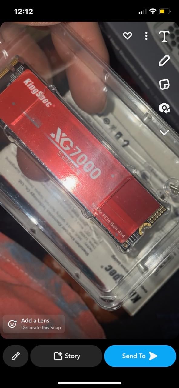 XG7000 2TB NVMe SSD PCIe 4.0-7400MB/s Read Speed, 3D TLC NAND M.2 2280 Internal SSD, Compatible with Gaming PC, Laptop, PS5 Console customer photo 1