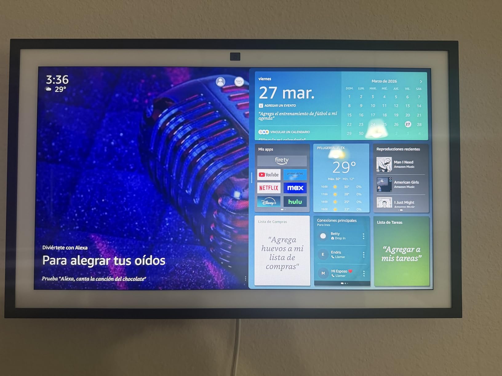 Amazon Echo Show 15 (newest model), Full HD 15.6