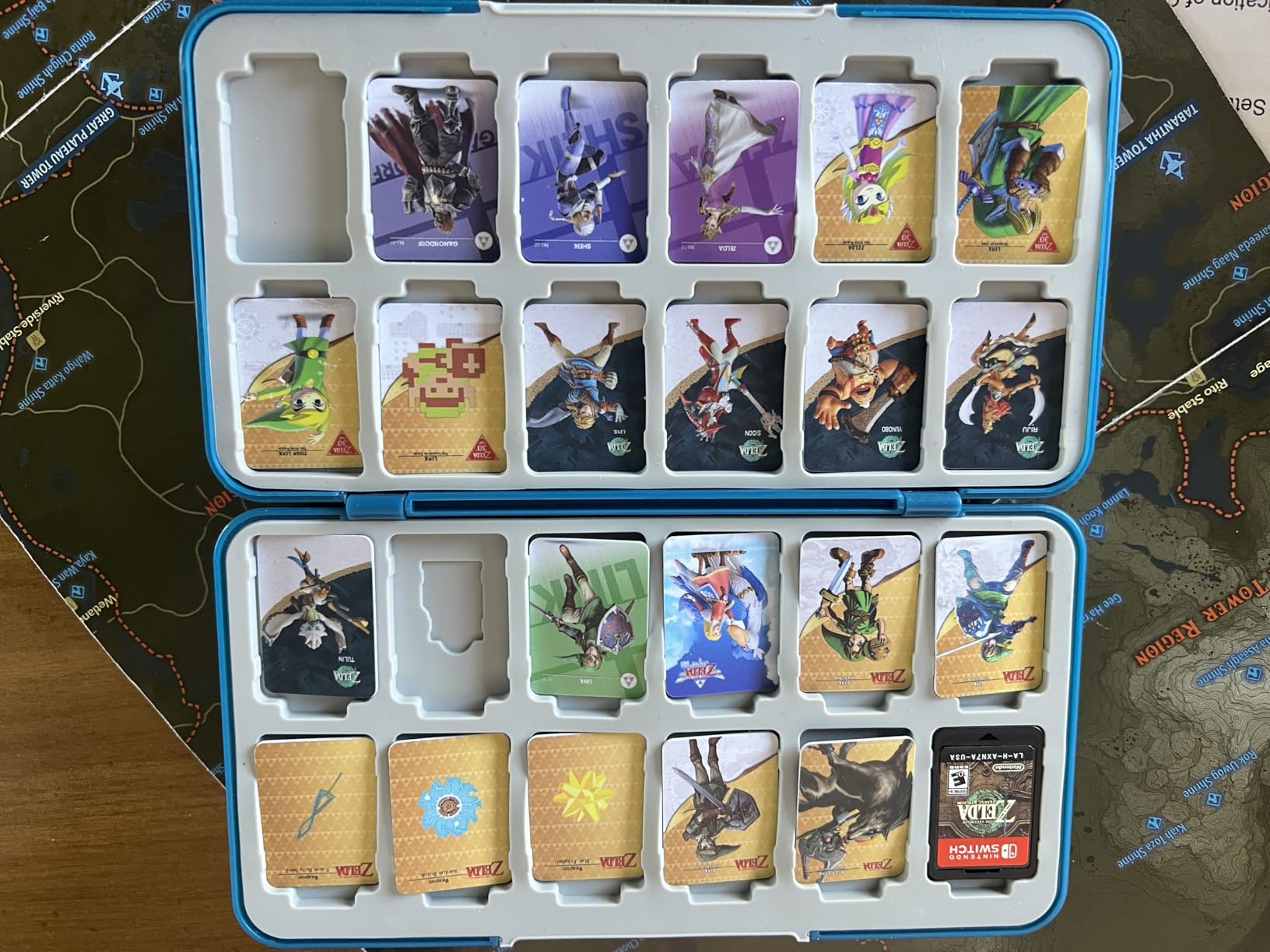 PERFECTSIGHT 48 Switch Game Card Case for Nintendo Switch OLED/ Lite, Cute Switch 2 Game Holder Cartridge Case for Game Cards and SD Cards, Kawaii Portable Compact Storage Box customer photo 1