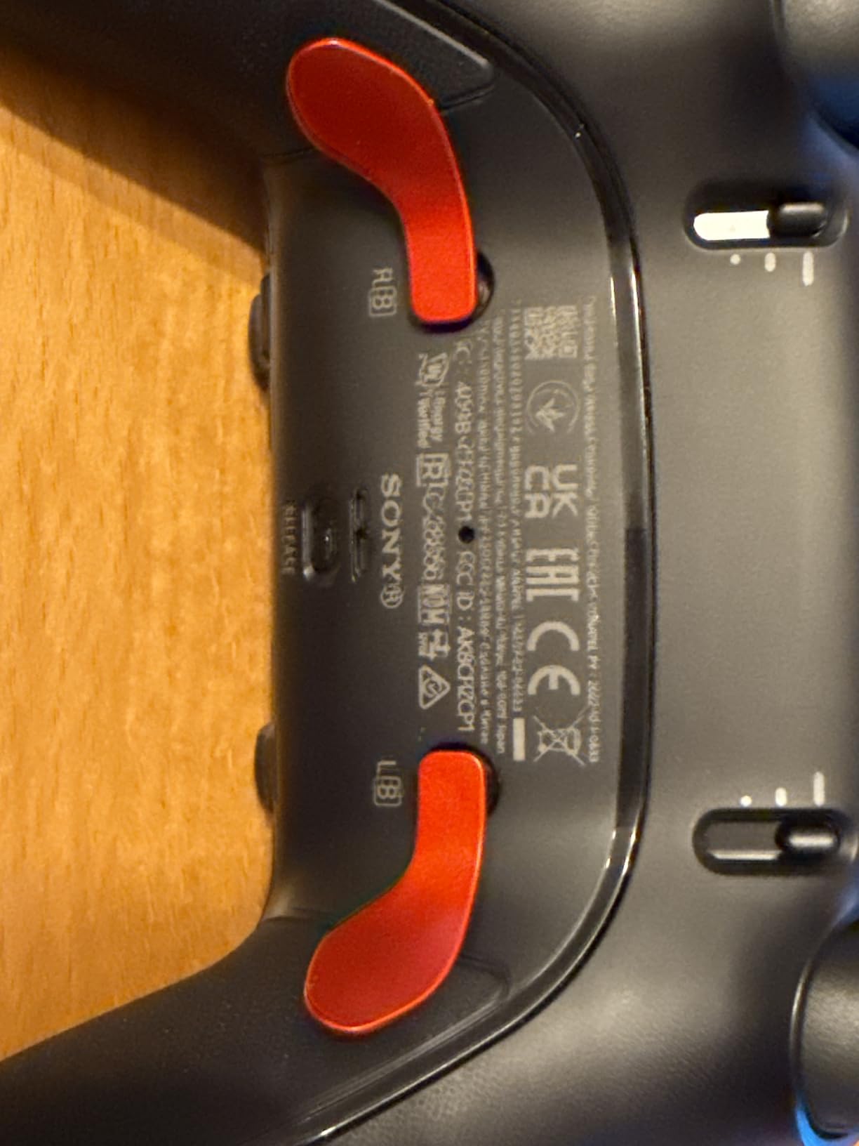 eXtremeRate Back Paddles for PS5 Edge Controller, Metallic Scarlet Red Replacement Interchangeable 4PCS Metal Back Buttons for PS5 Edge Controller - Controller NOT Included customer photo 1