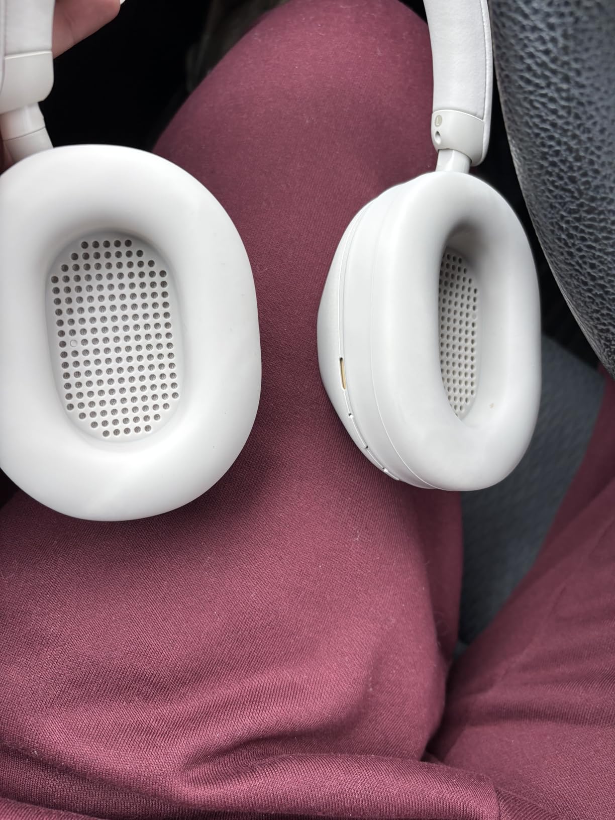 WC SweatZ XM5 - Patented Earpad Sweat Covers for Sony WH1000XM5 by Wicked Cushions | Full 360 Earpad Protection | Sweatproof & Easily Washable | Black customer photo 2