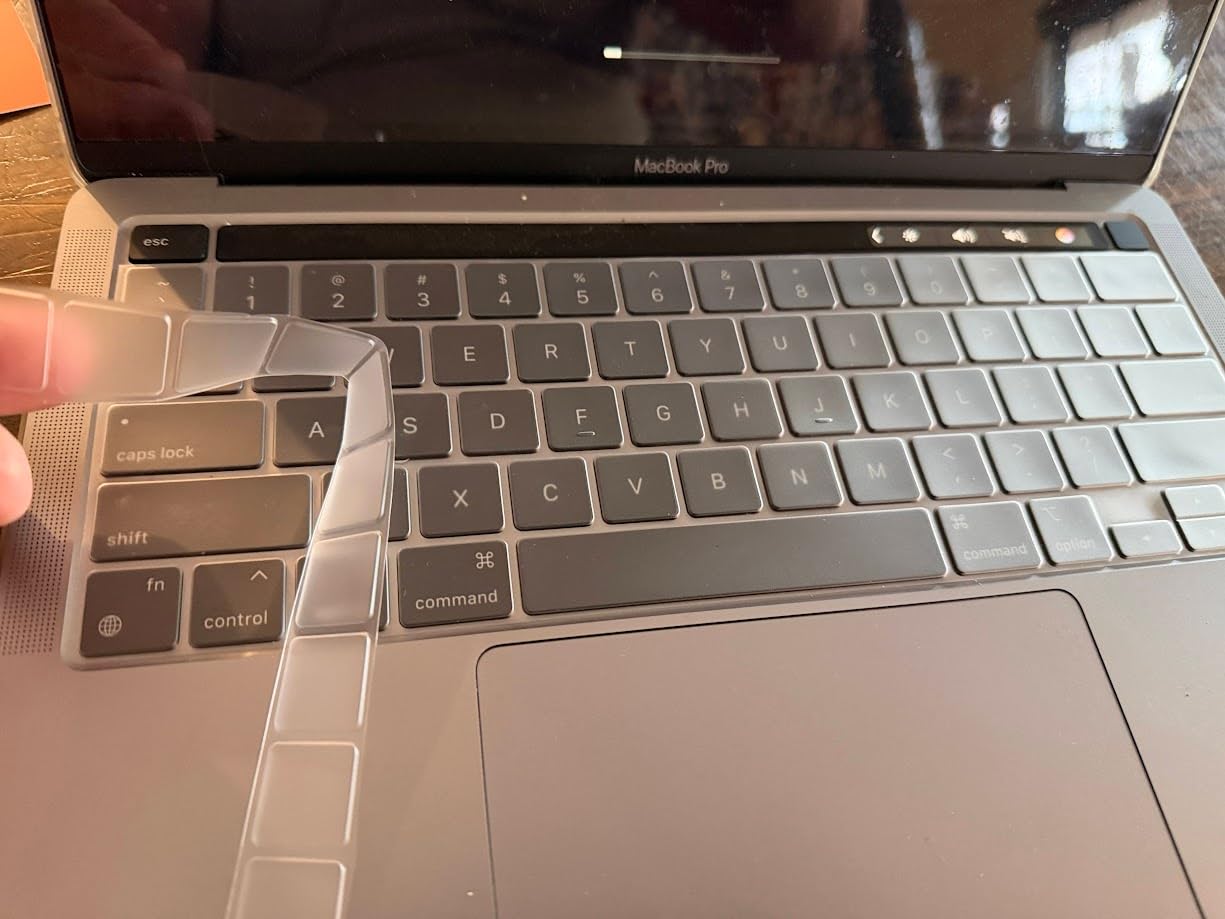 Premium Keyboard Cover Protector, Ultra Thin Keyboard Skin for 2025 2024 2023 2022 2021 M5/M4/M3/M2/M1 Pro/Max MacBook Pro 14/16, M4-M2 MacBook Air 13/15, US ANSI Layout customer photo 1
