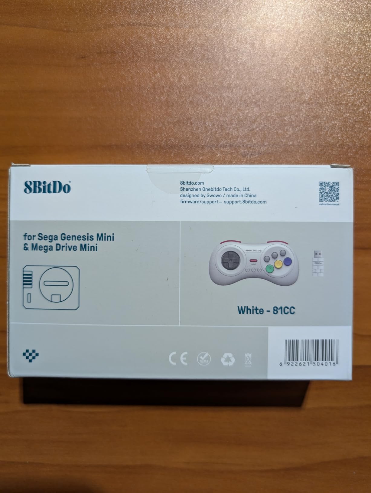 8Bitdo M30 2.4G Wireless Gamepad for Sega Genesis Mini and Mega Drive Mini and Switch with 6-Button Layout (White) customer photo 1