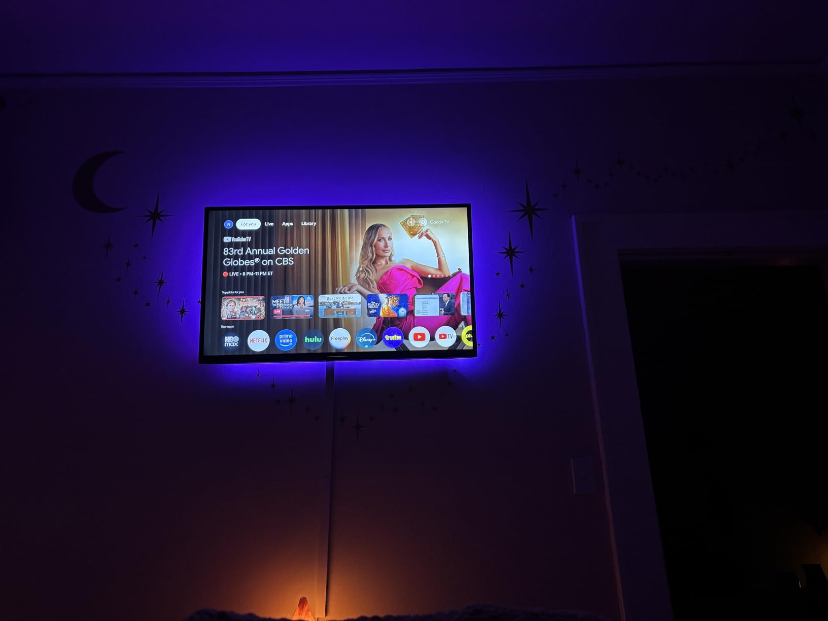 Maylit ICRGB TV LED Backlight, App Control LED Lights for 20-36in TV/Monitor, Music Sync Color Changing TV LED Strip Lights for Home Decor, USB Powered Gaming Accessories Lights for Bedroom Room Decor customer photo 2