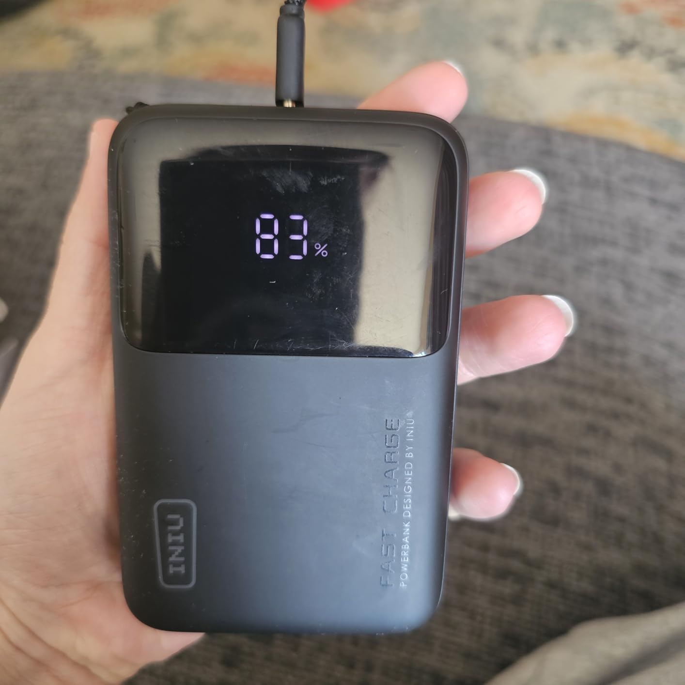 INIU Portable Charger, 20000mAh 65W Compact USB C Laptop Power Bank, PD QC Fast Charging 3-Output Battery Pack customer photo 2