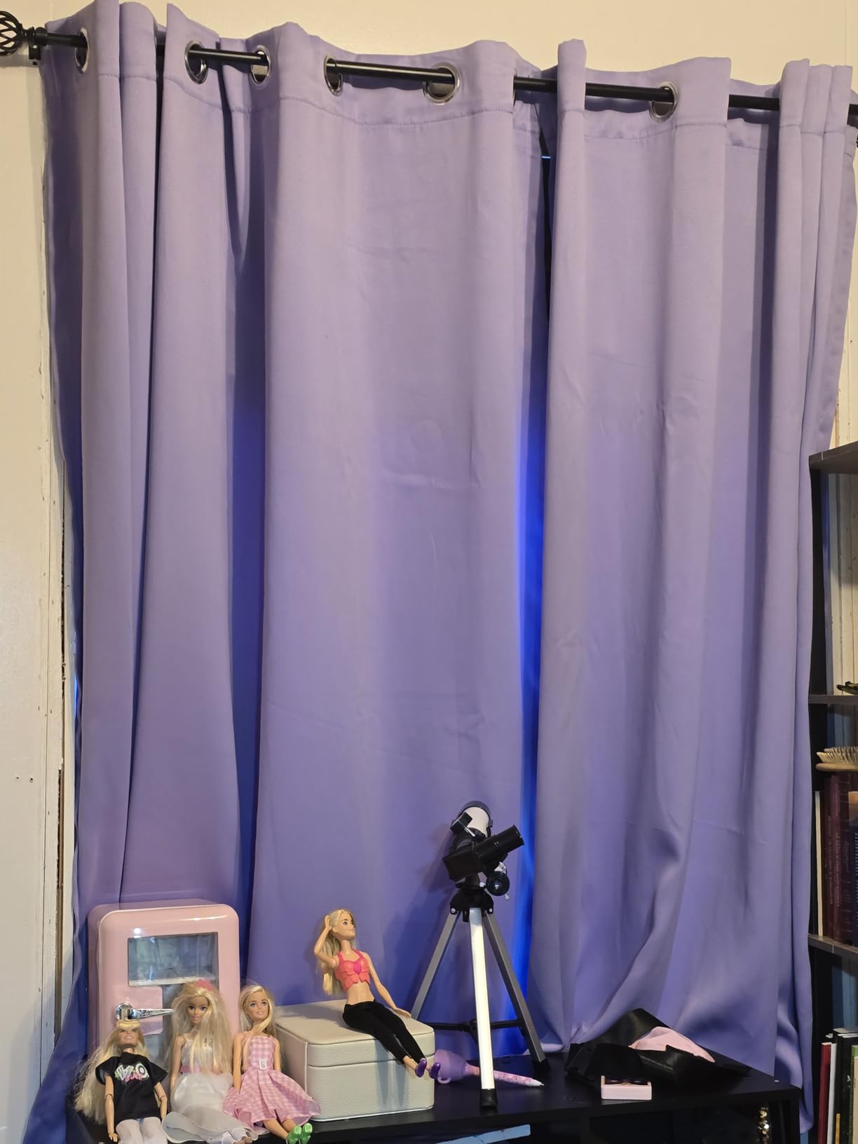 KOUFALL Extra Wide Thermal Soundproof Curtains, 72 x 84 Inch Long Black Out Noise Reducing Blackout Curtains for Bedroom Living Room, 2 Panel Set, Grey customer photo 1