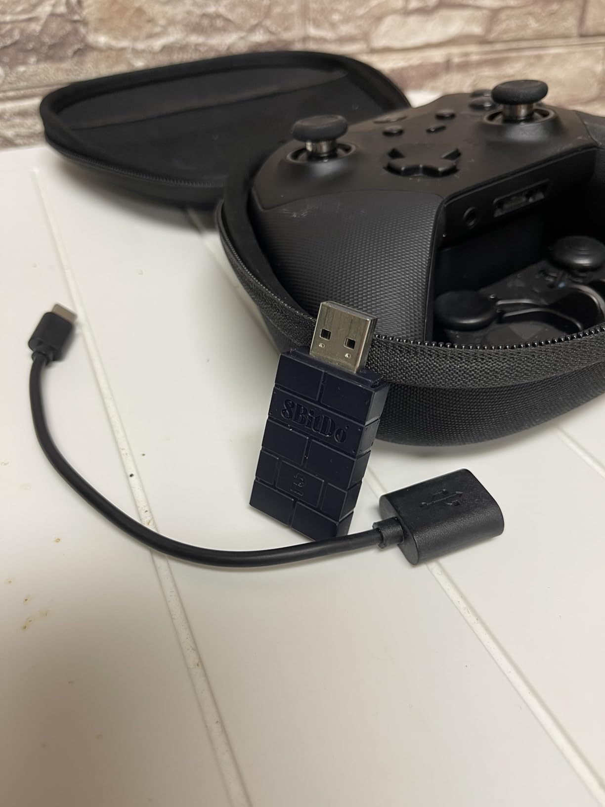 USB Wireless Adapter 2 for Windows, Mac & Raspberry Pi Switch/Switch 2, Compatible with Xbox Series X & S Controller Xbox One Bluetooth Controller PS5/PS4/PS3 Controller with OTG Cable customer photo 1