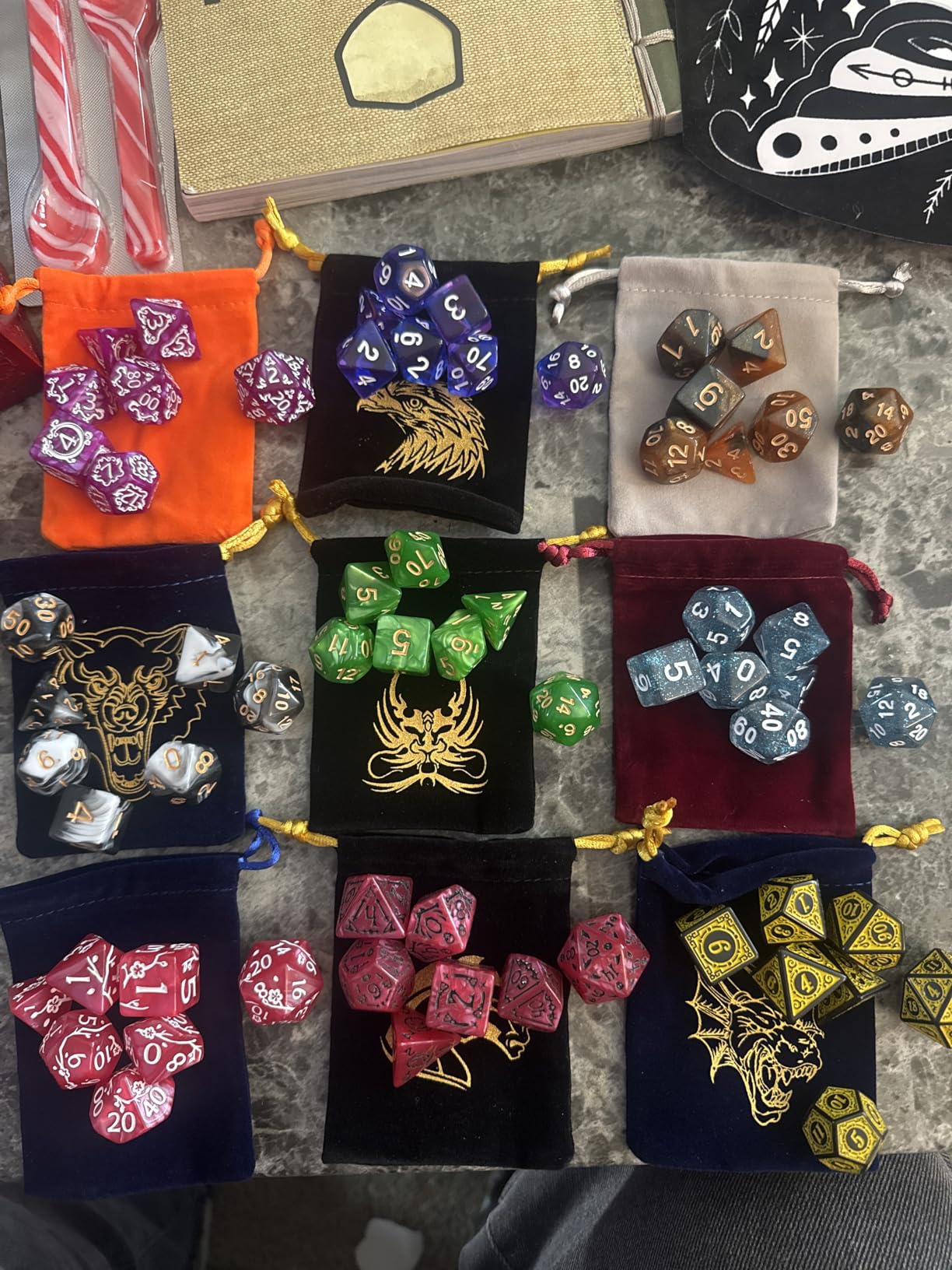 CiaraQ Polyhedral Dice Set - DND Role Playing Dice for Dungeons and Dragons RPG Table Games, Multi-Color, 42pcs customer photo 2