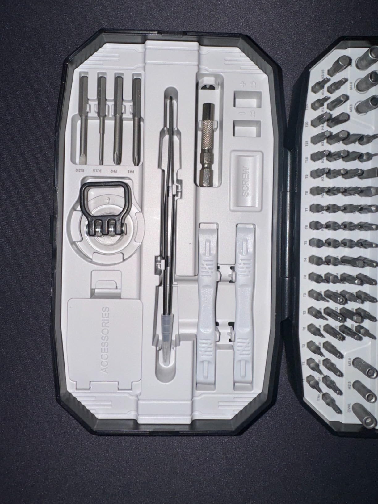 SHARDEN 49 in 1 Precision Screwdriver Set, Small Screwdriver Set with Torx, Pentalobe, Tri-wing, Mini Repair Tool Kit for PC, Laptop, MacBook, Computer, iPhone, PS5, Watch, Glasses, Electronic customer photo 2