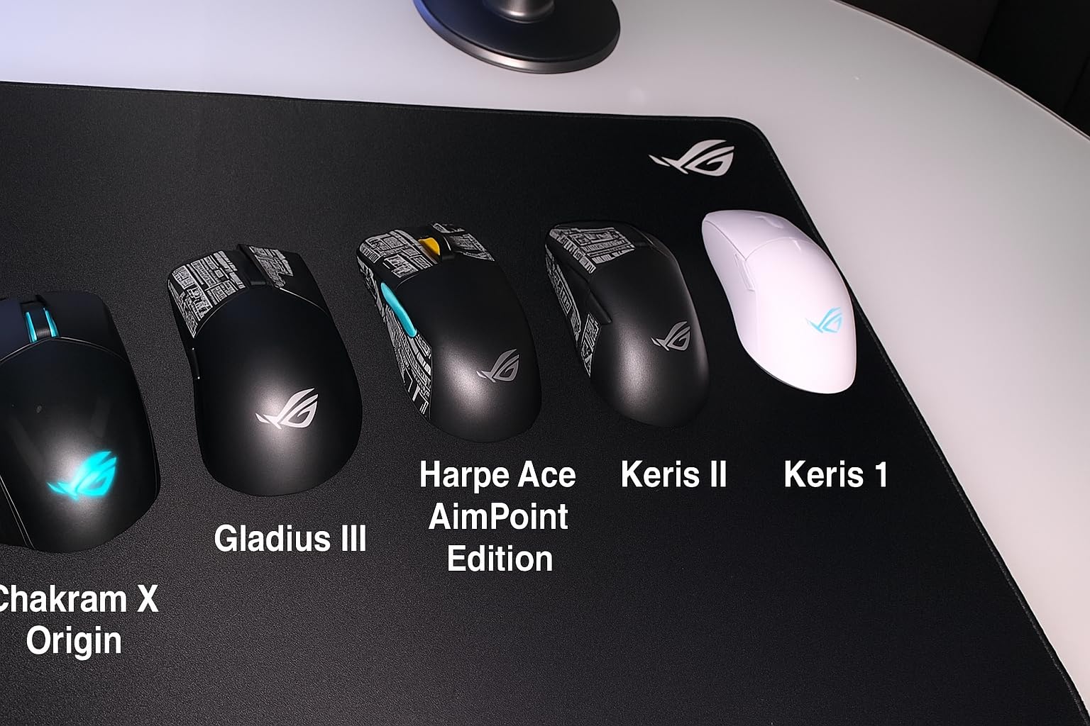 ROG Gladius III Wireless Aimpoint Gaming Mouse - Right-Handed Ergonomic, 79g, Tri-Mode Connectivity, 36K DPI, up to 119Hr Battery, Hot-Swappable Switches, PC/Mac Support - Black customer photo 1