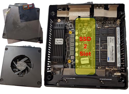M5 Plus Gaming Mini PC Ryzen 7 5825U (Upgraded 7430U), 32GB RAM 1TB SSD Dual NIC LAN 2.5GbE Desktop Computers Office Home, Triple 4K Display, WiFi 6E, USB3.2, USB-C, BT 5.2, DP, HDMI customer photo 2