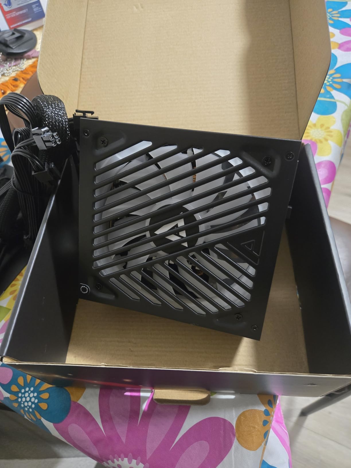 Apevia ATX-MT1000W Mystic 1000W Fully Modular 80+ Platinum Certified, PCIe 5.0 & ATX 3.0 Ready Active PFC ATX RGB Gaming Power Supply, Includes Gen 5 12VHPWR Connector & 366 RGB Light Modes customer photo 1