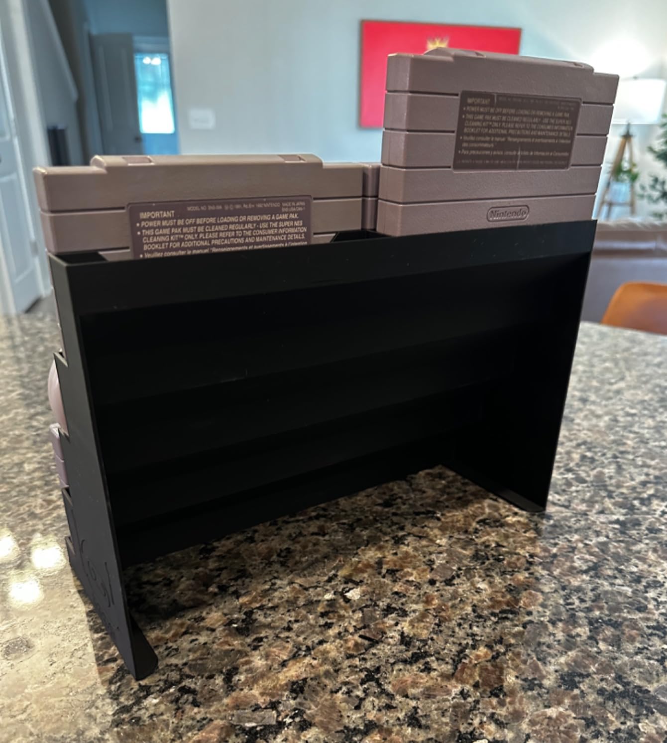 R2D3 Display Stand Compatible with SNES NTSC Cartridges - Retro Gaming 3D Printed Organizer & Showcase (Holds 5 Games) customer photo 1