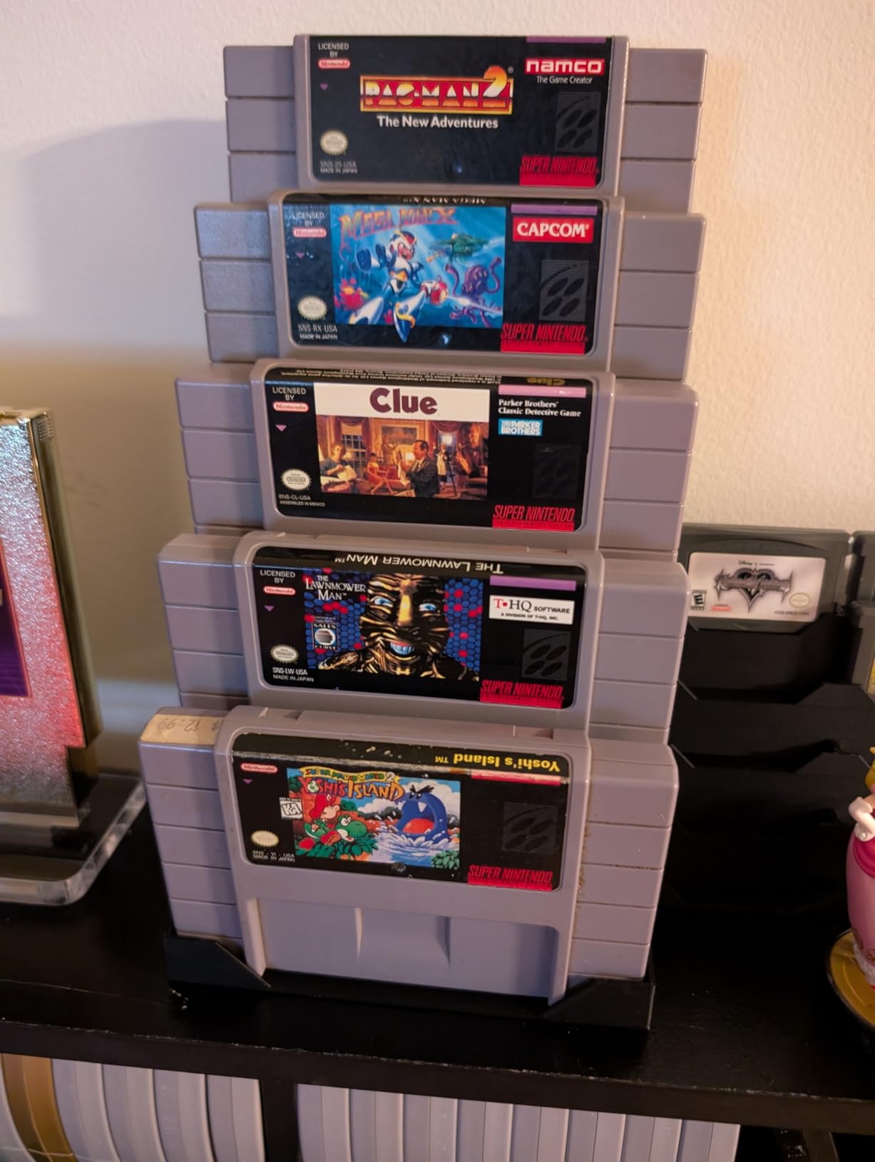 R2D3 Display Stand Compatible with SNES NTSC Cartridges - Retro Gaming 3D Printed Organizer & Showcase (Holds 5 Games) customer photo 2