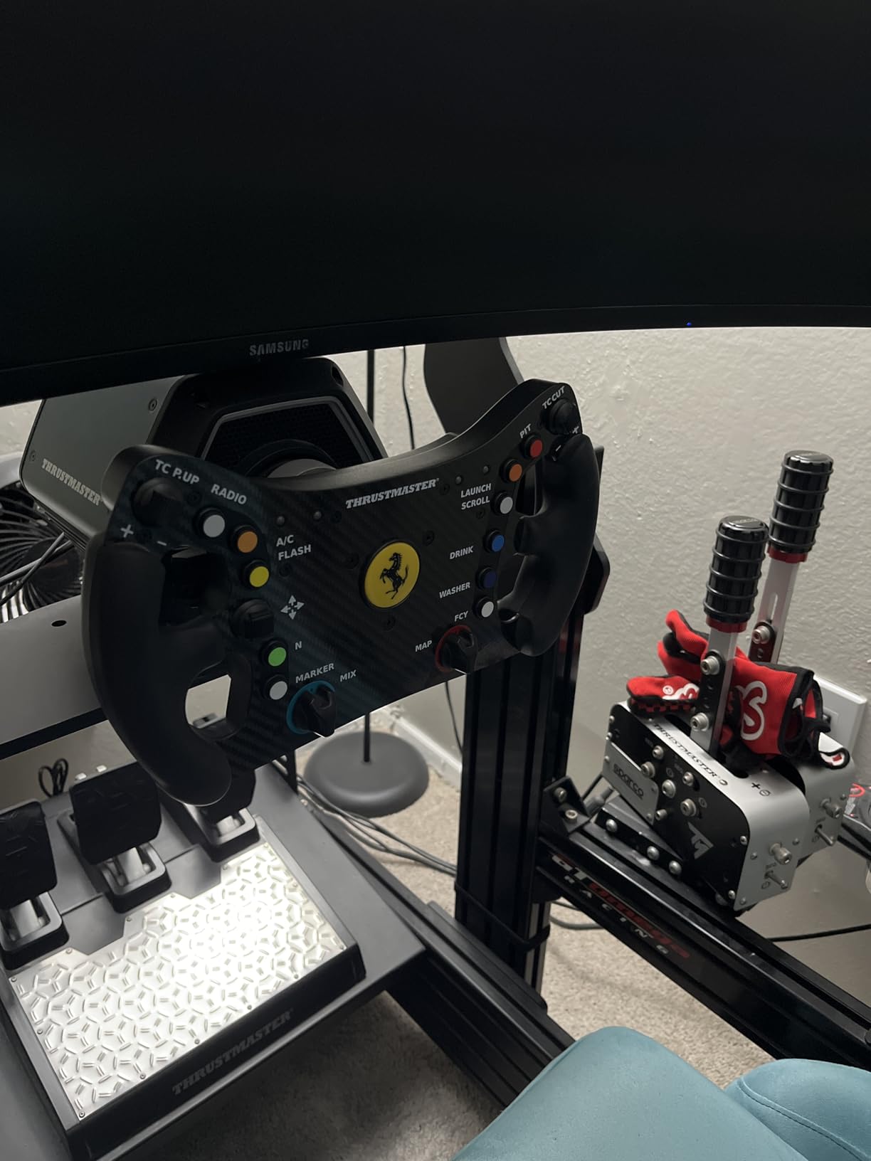 Thrustmaster Ferrari 488 GT3 Wheel Add-On (compatible w/ PS5, PS5 Pro, PS4, XBOX Series X/S, One, PC) customer photo 1