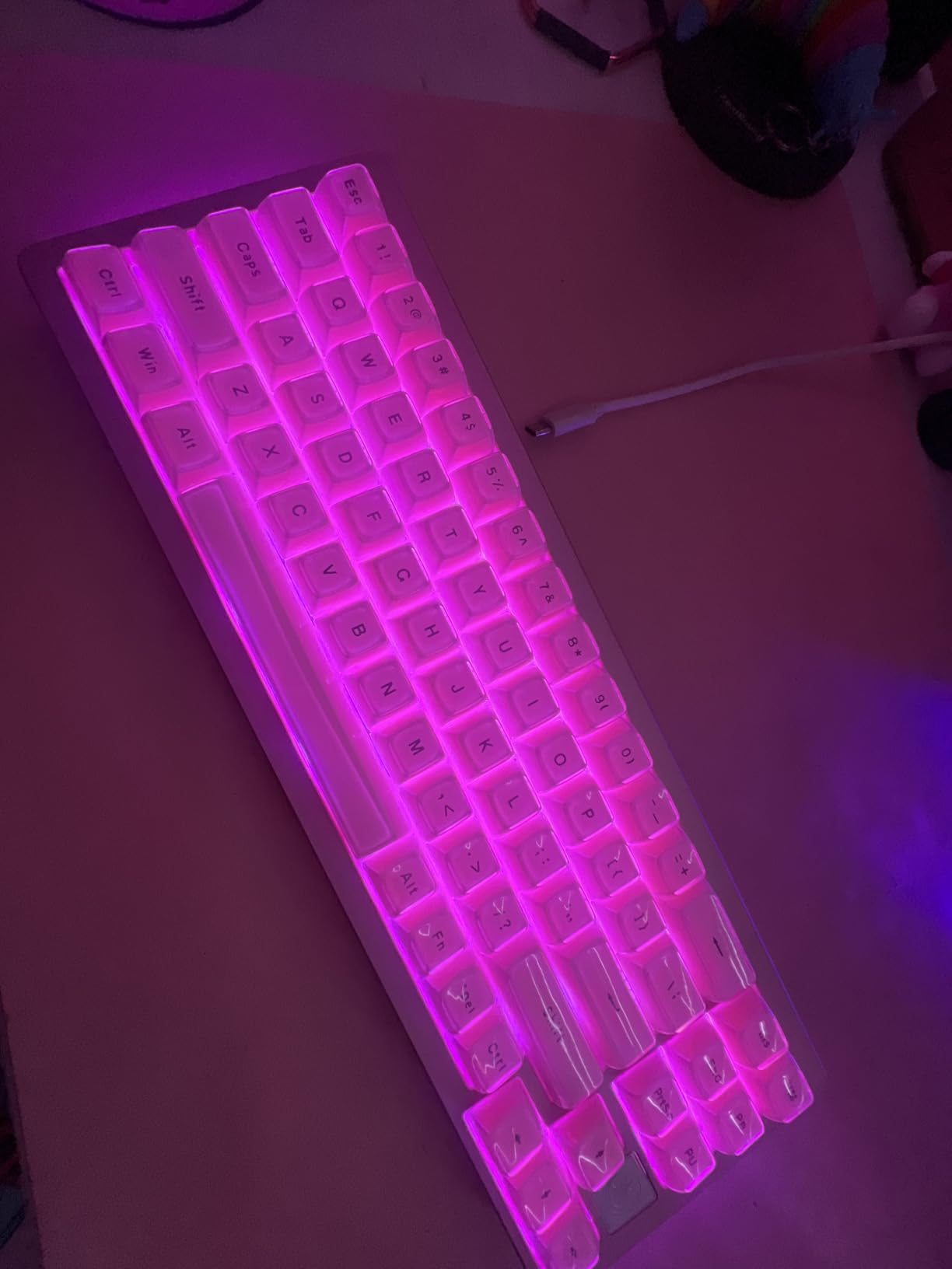 YUNZII AL71 75% Mechanical Keyboard, Full Aluminum CNC, Hot Swappable Gasket, 2.4GHz Wireless BT5.0/USB-C Wired, NKRO Programmable RGB Backlight Creamy Typing for Win/Mac customer photo 2