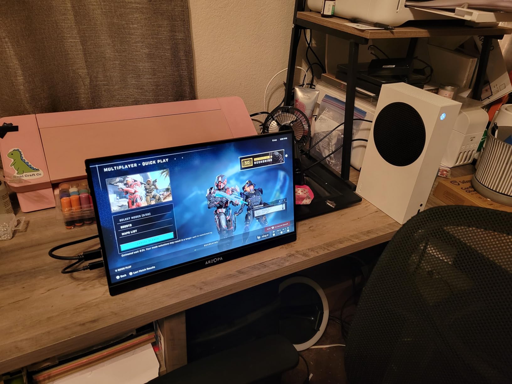 ARZOPA 16.1'' 144Hz Portable Gaming Monitor, 106% sRGB 1080P FHD Kickstand Portable Monitor with HDR, Ultra Slim, Eye Care, External Second Screen for Laptop, PC, PS5, Mac, Xbox-Z1FC customer photo 2